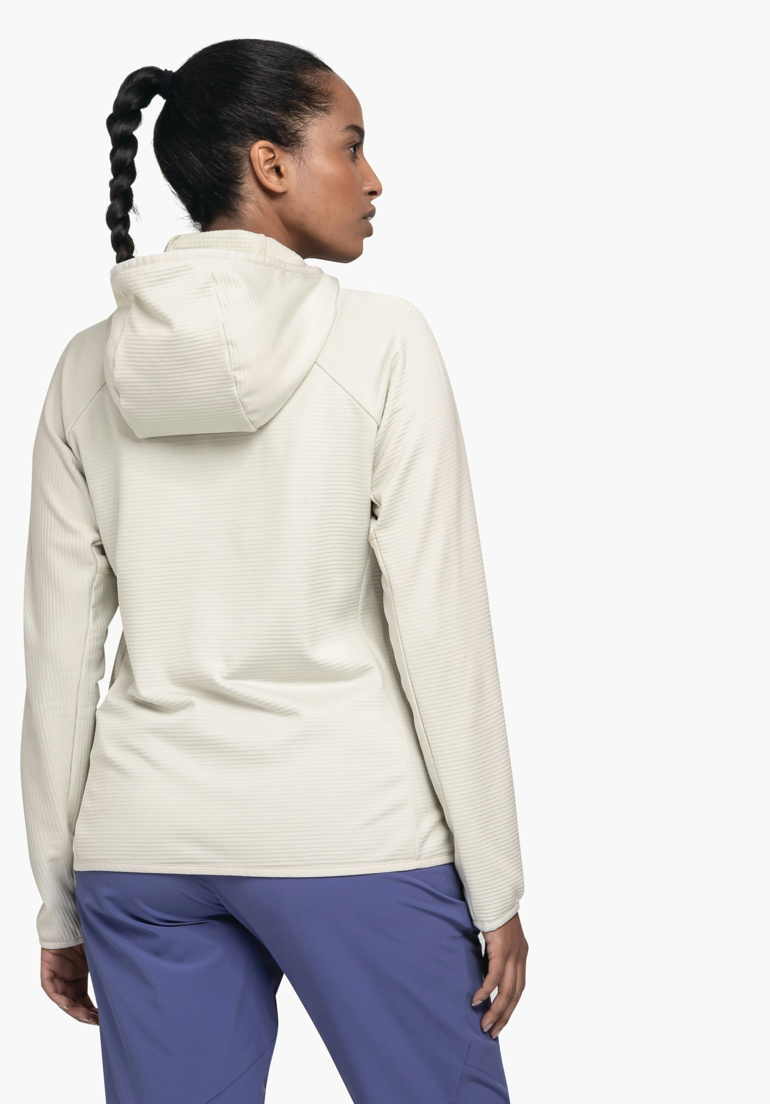 Fleece hoody for sporty hikes