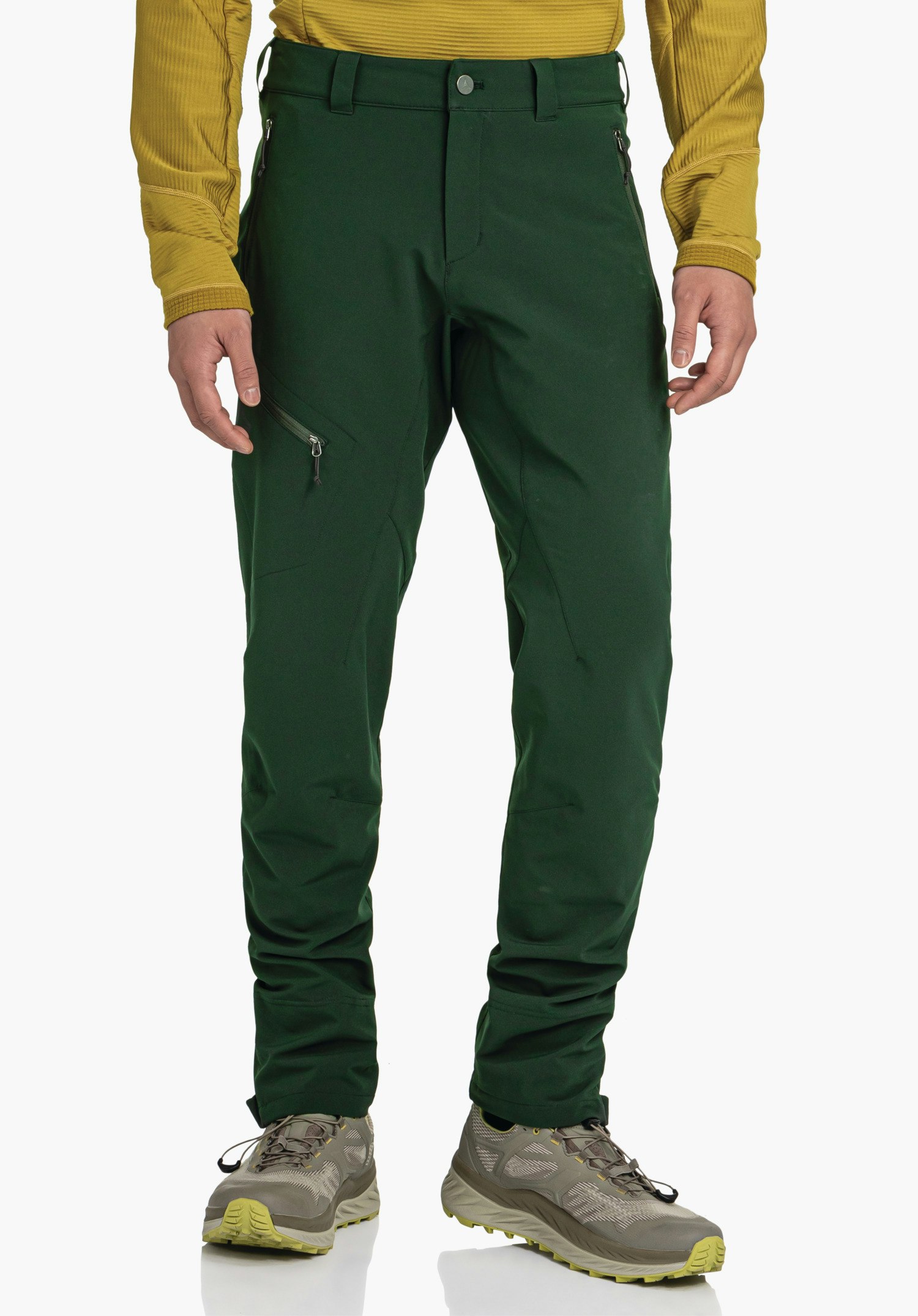 Water-repellent & warming hiking pants