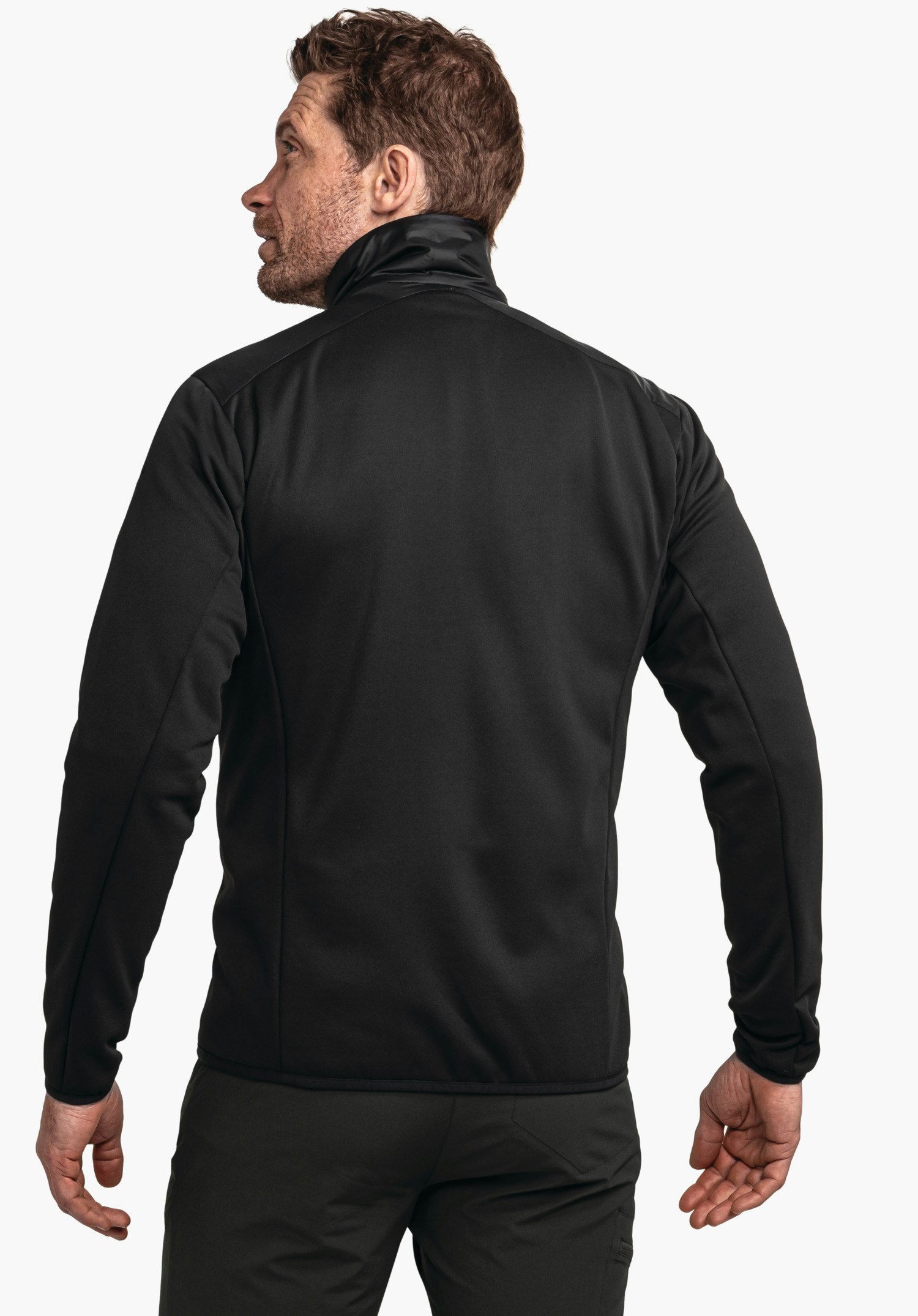 Compressible windproof hybrid jacket
