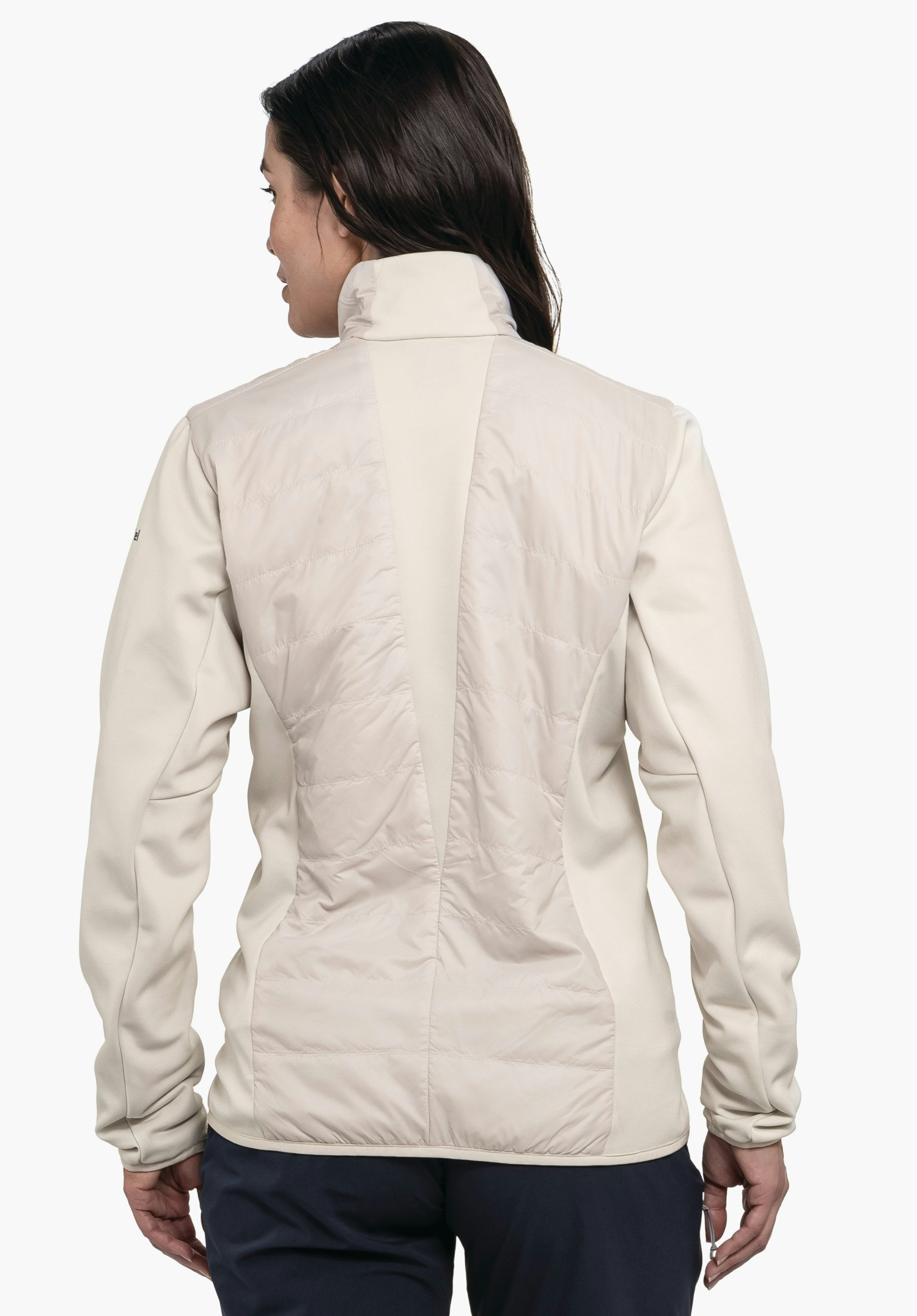 Compressible windproof hybrid jacket
