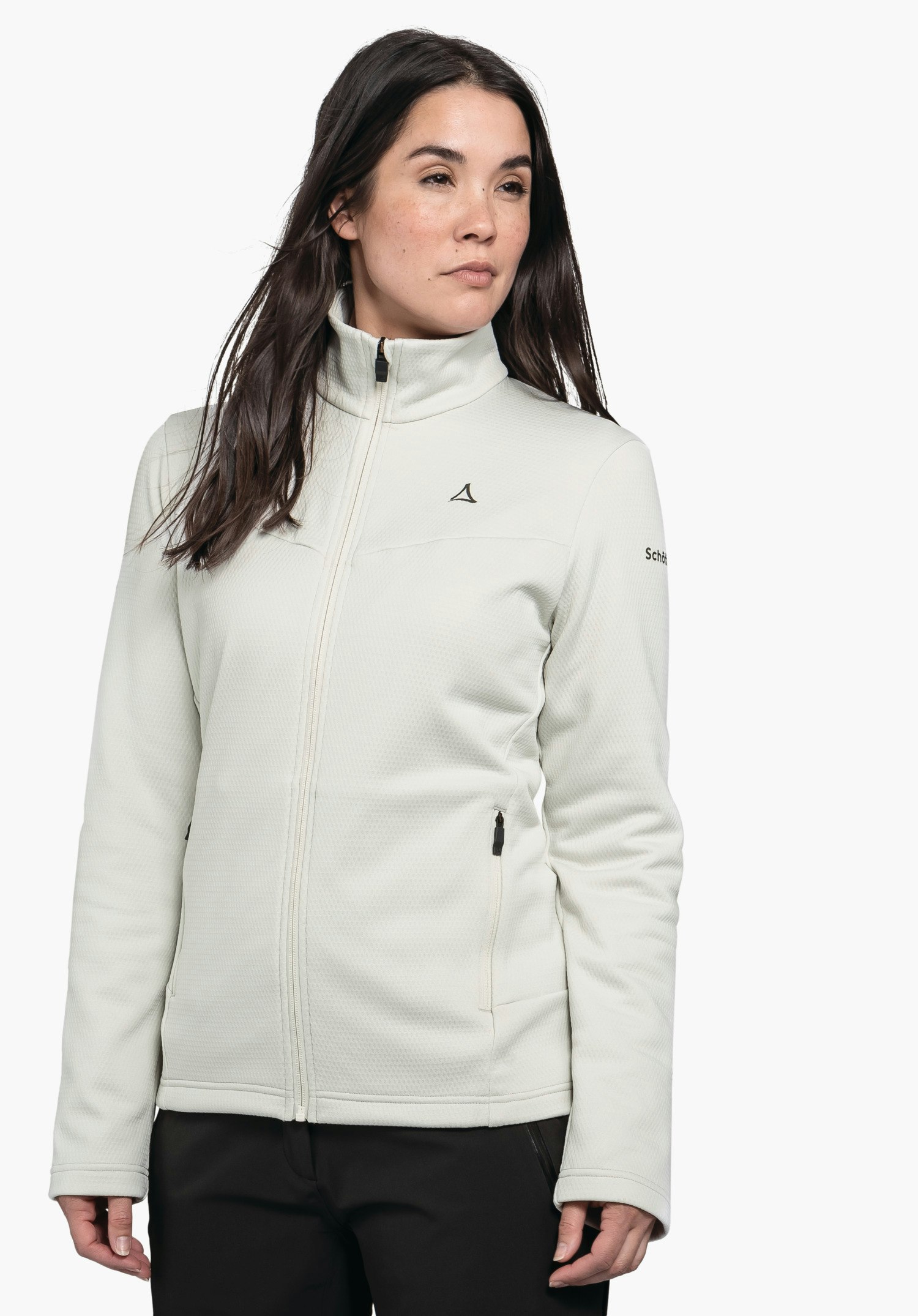 Fleece jacket suitable for everyday wear and skiing