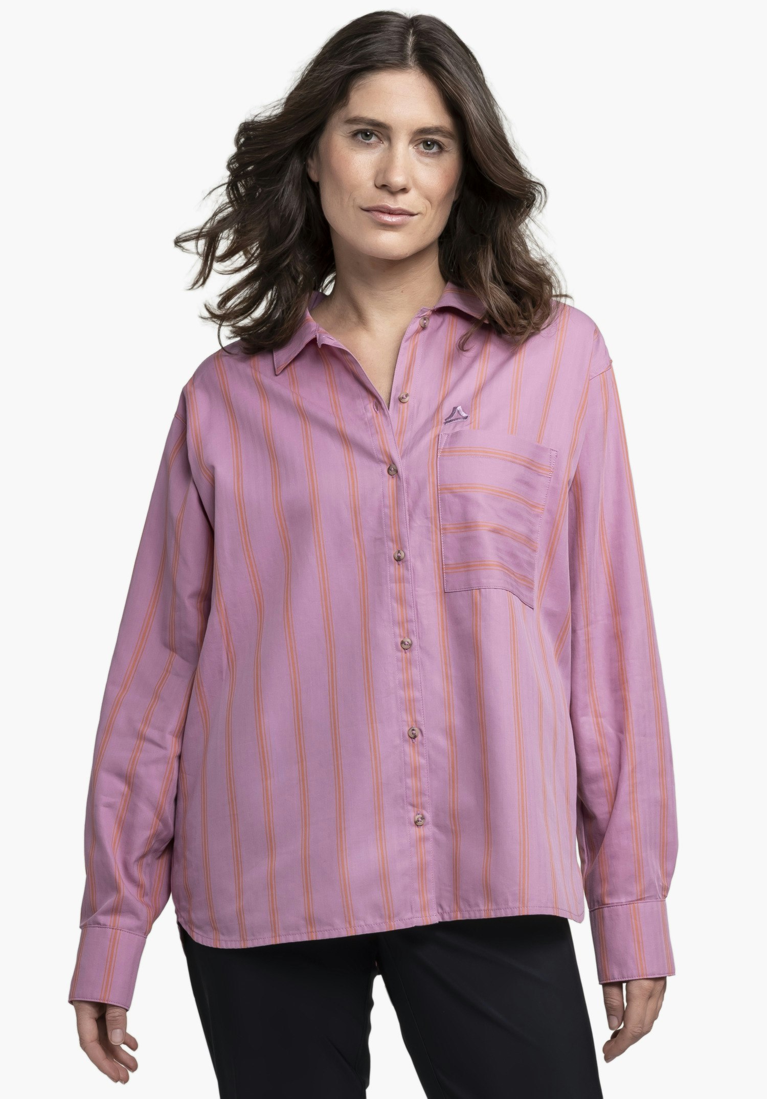 Oversized shirt blouse with UV protection