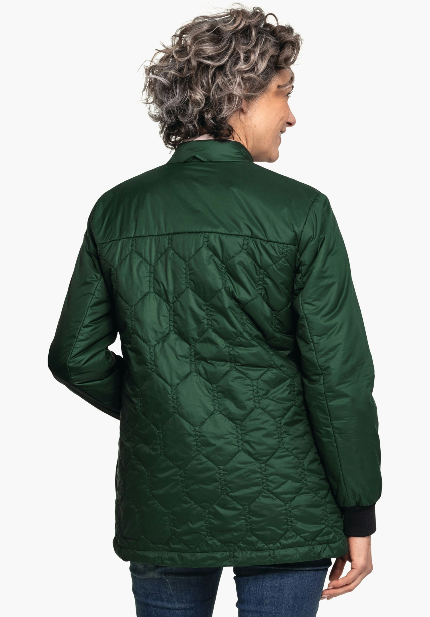 Lightweight insulated jacket with decorative quilting