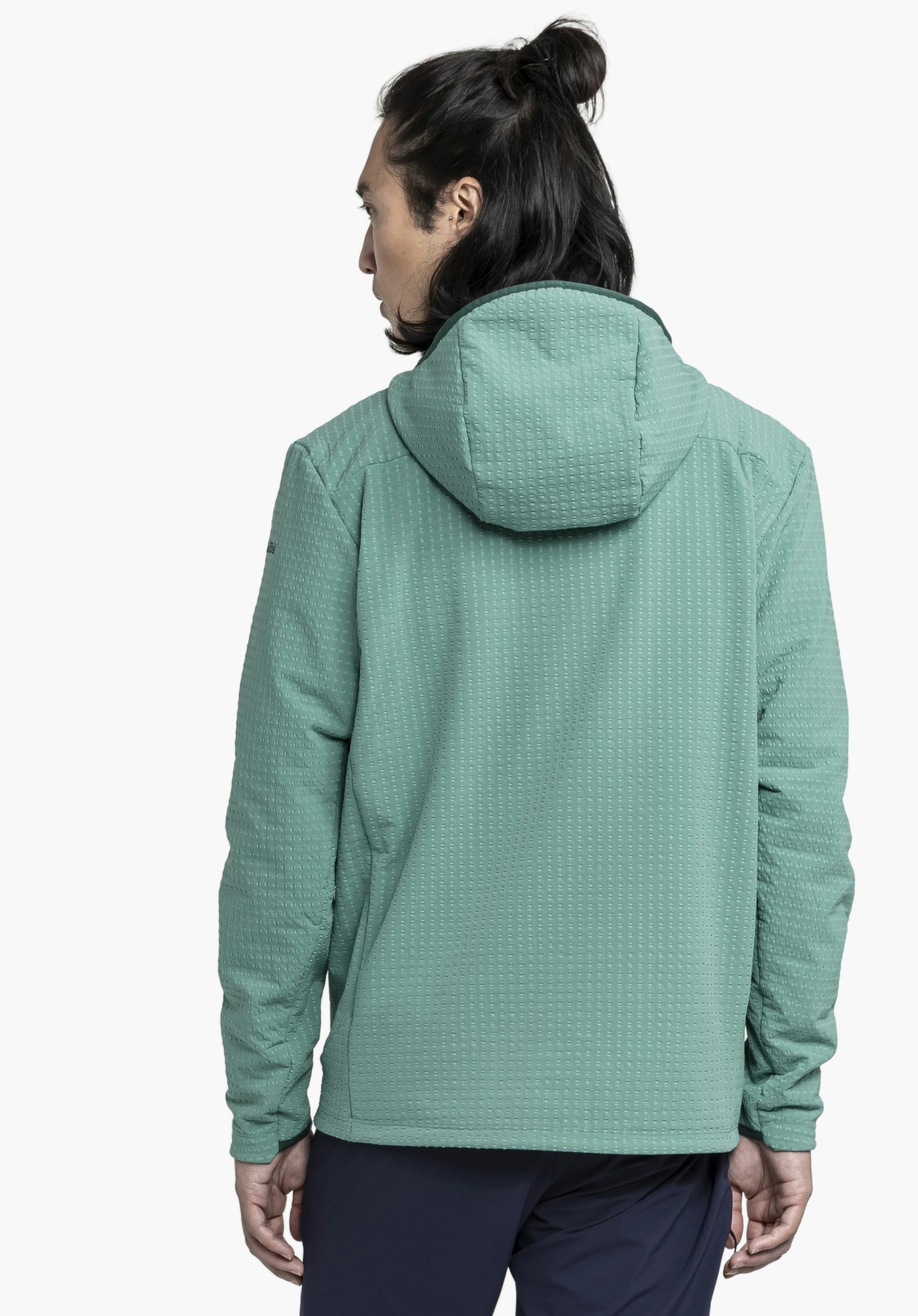 Functional fleece hoody with hood