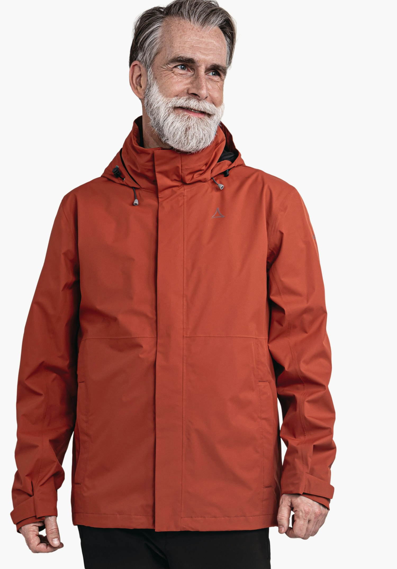 Robust, wind- and waterproof rain jacket