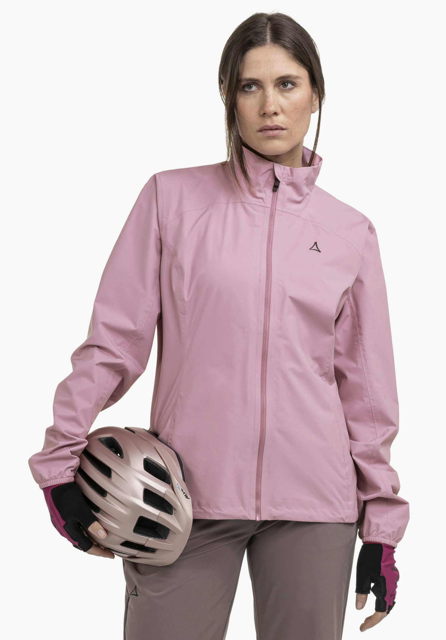 Compact bike rain jacket