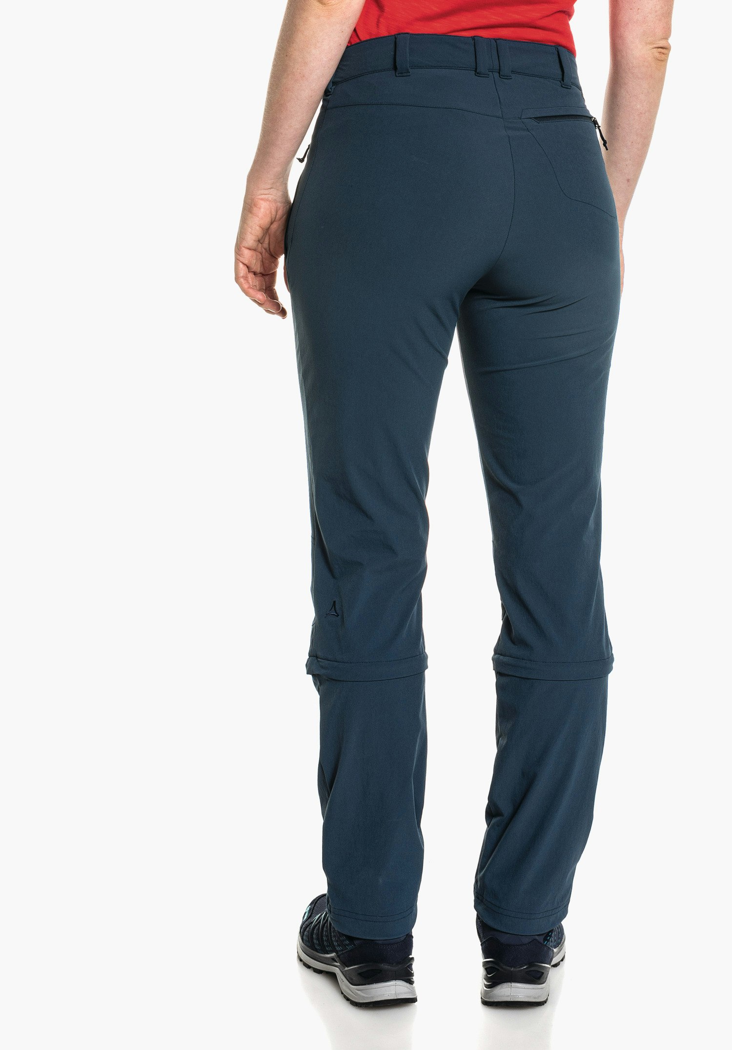 Robust hiking pants with zip-off function