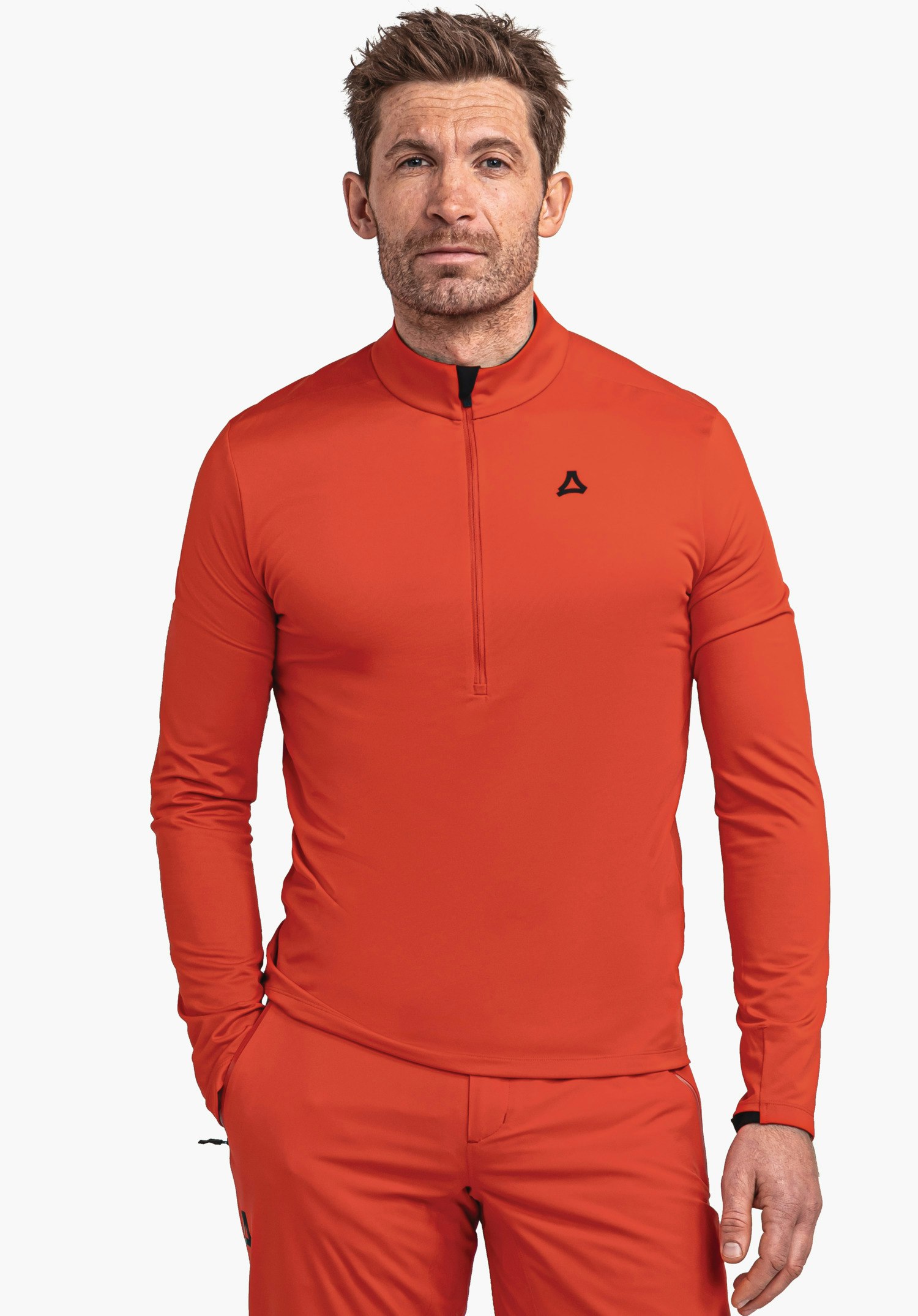 Half-zip longsleeve with sophisticated details