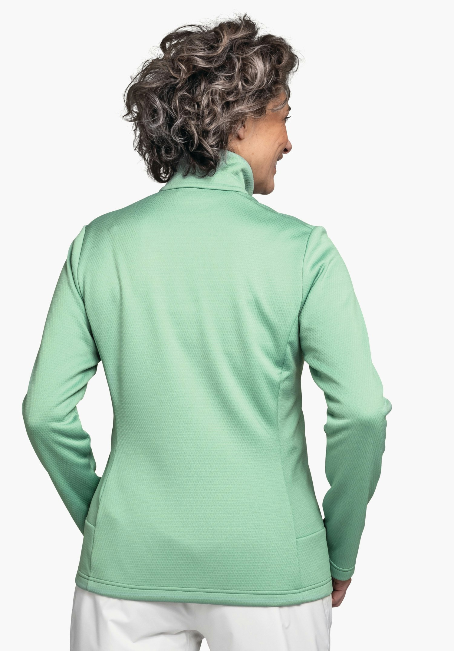 Fleece jacket suitable for everyday wear and skiing