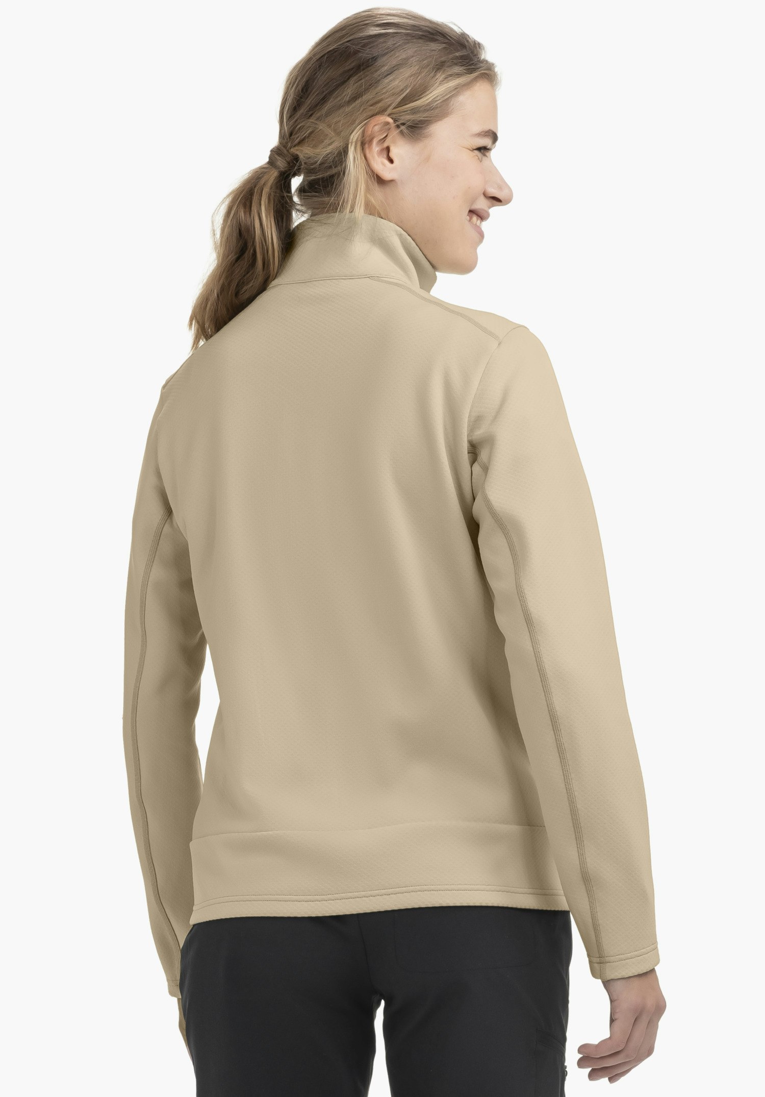 Warming knitted fleece jacket