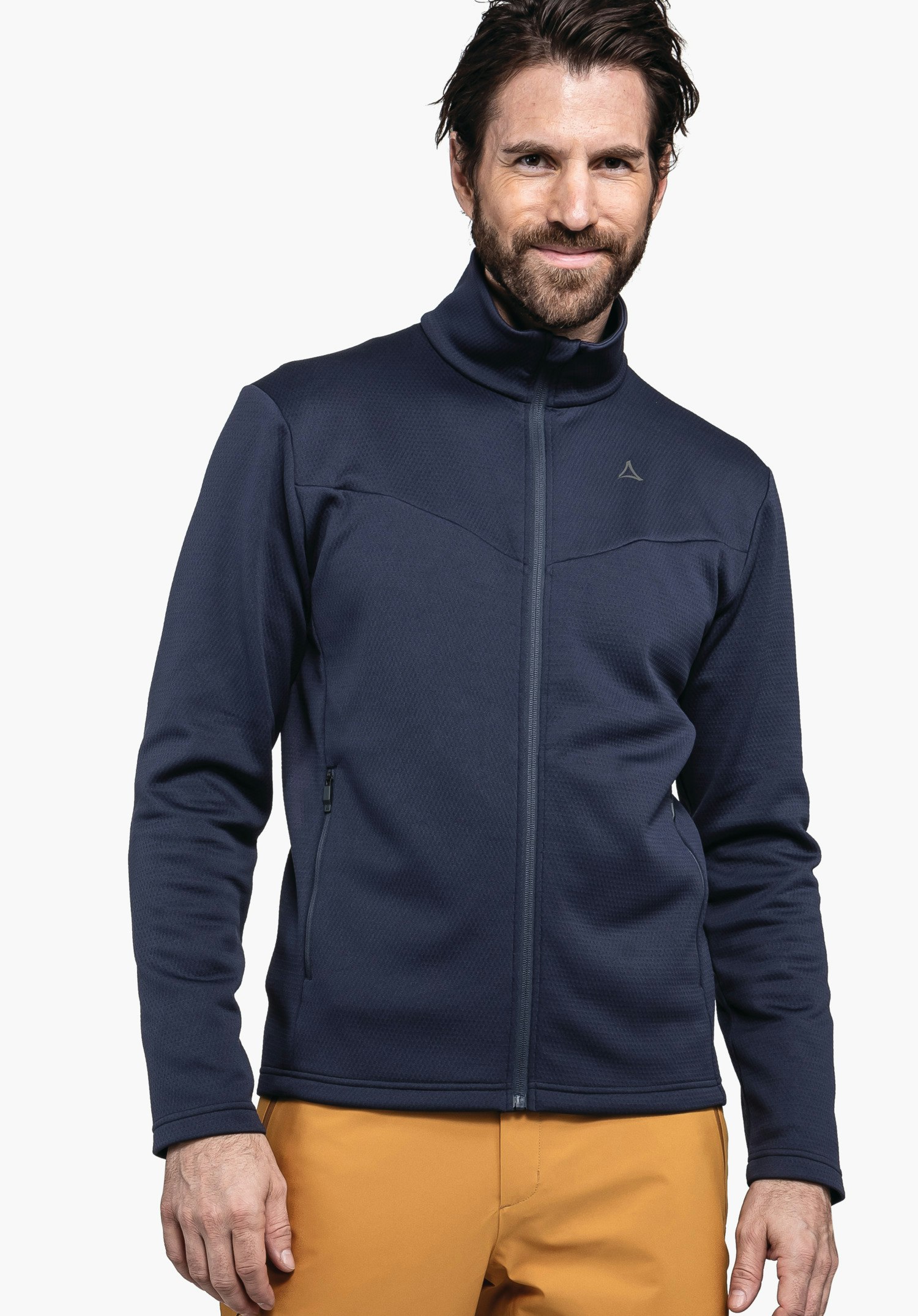 Fleece jacket suitable for everyday wear and skiing