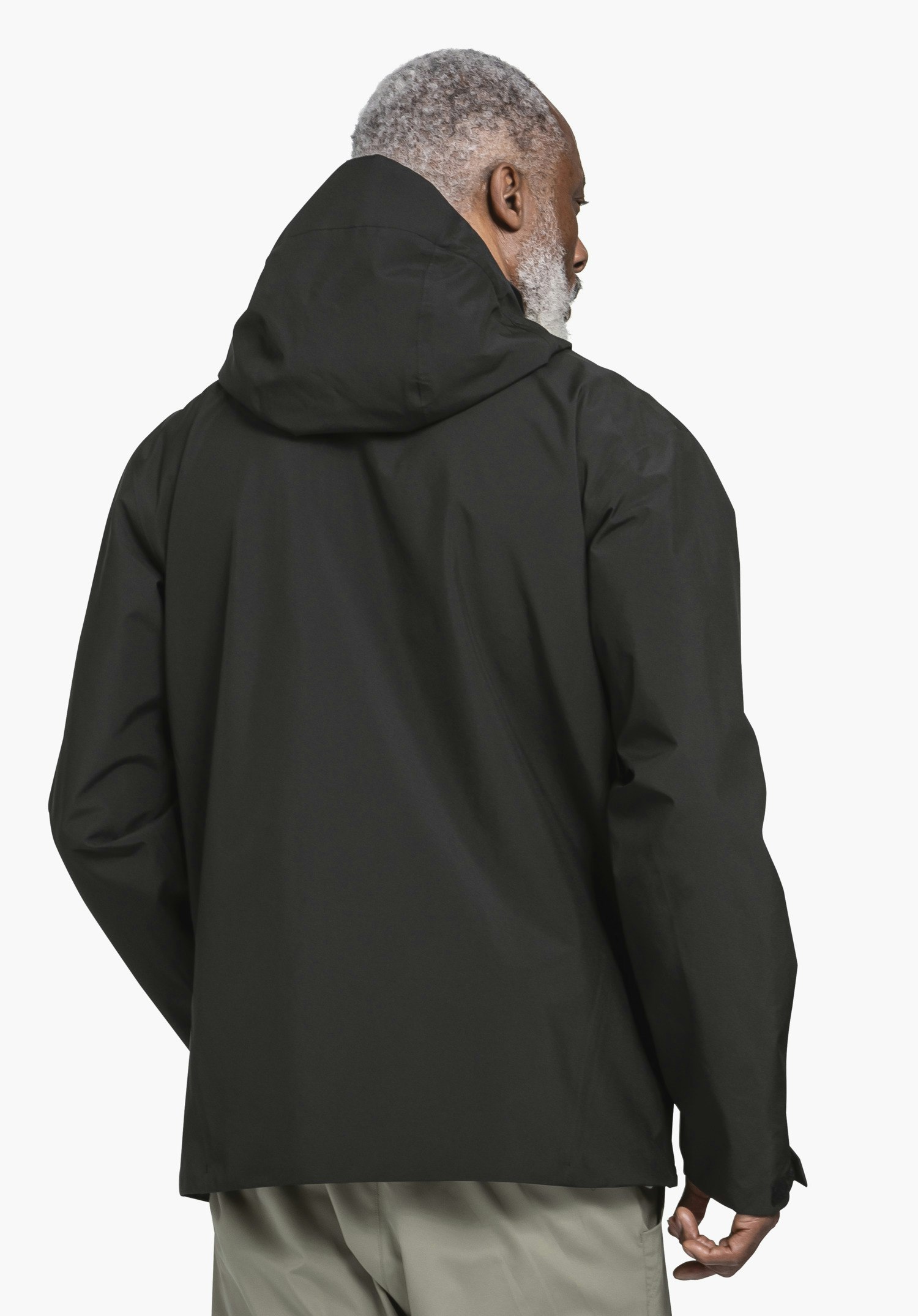 Waterproof hiking jacket with chest pocket