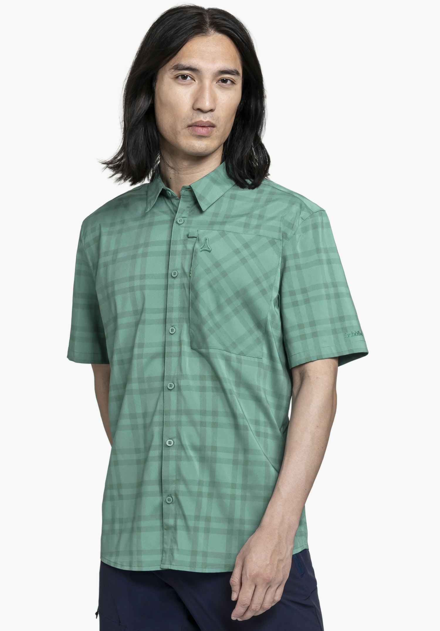 Lightweight, elasticated shirt with stretch
