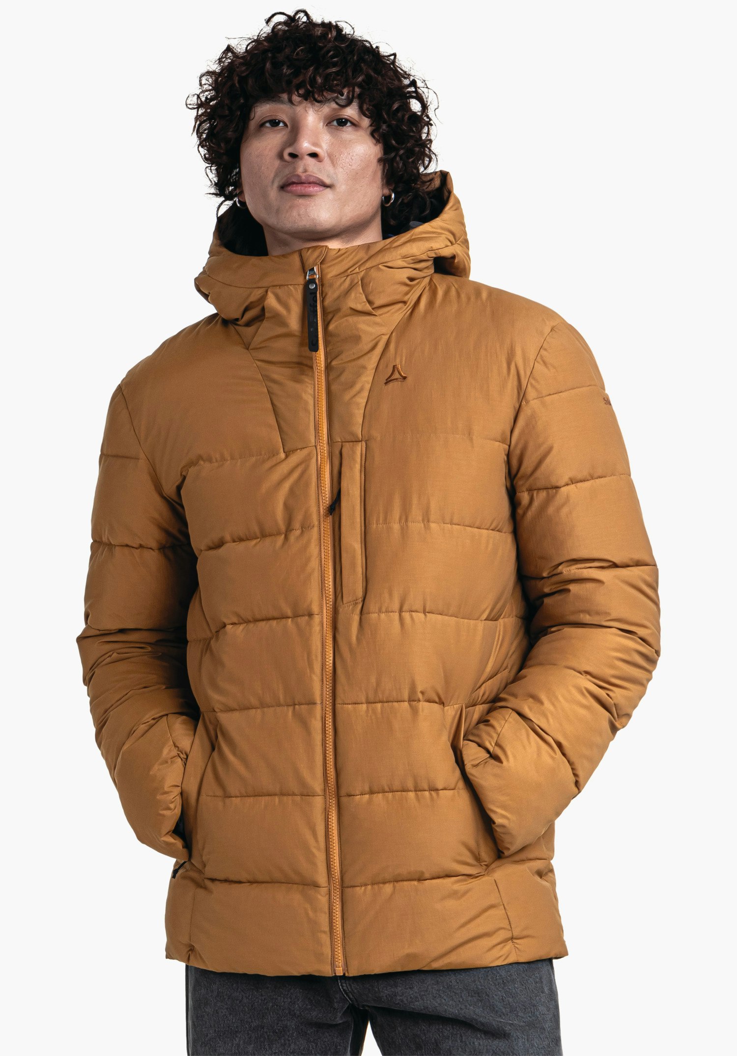 Warm insulating jacket for winter days