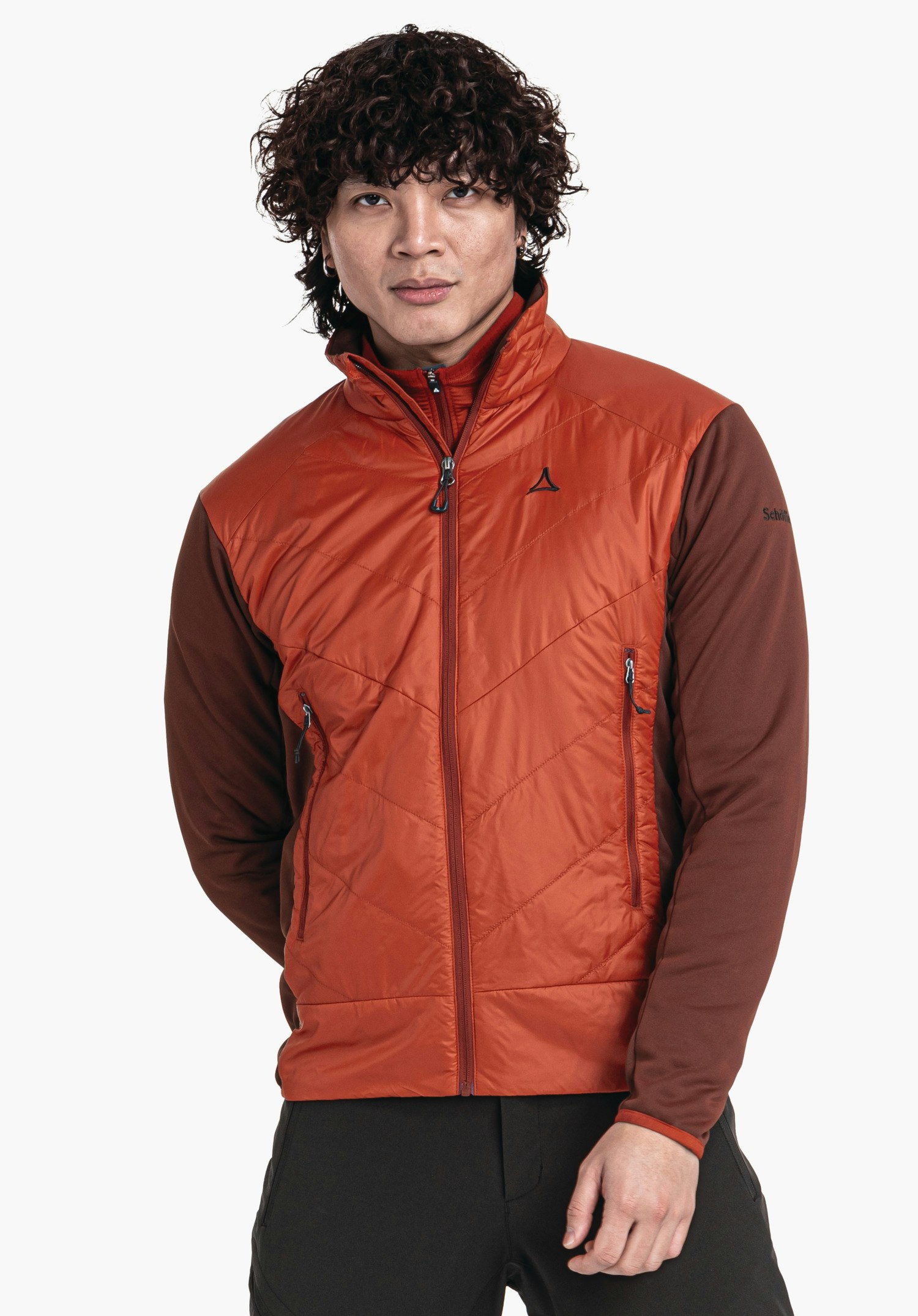 Compressible windproof hybrid jacket