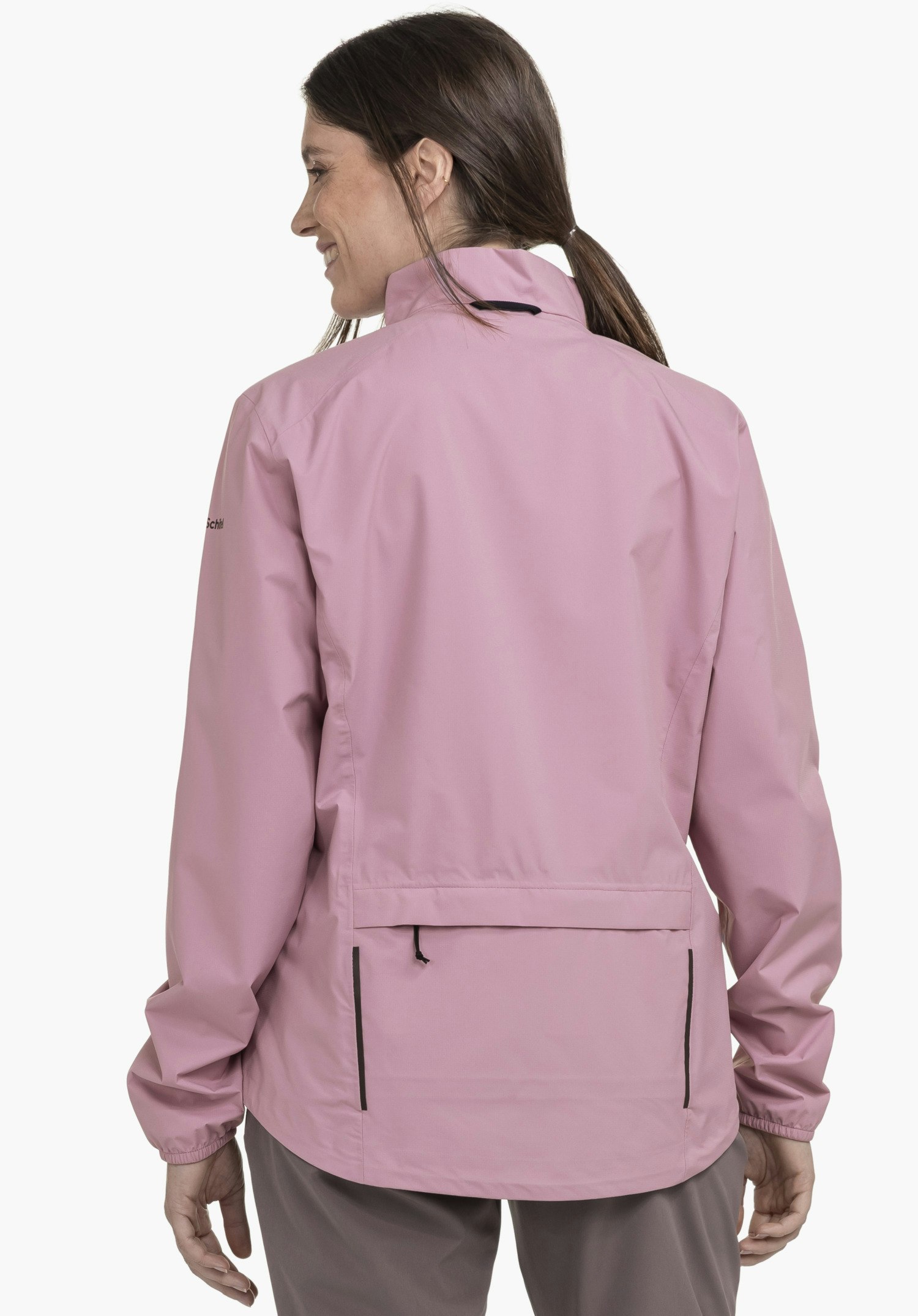 Compact bike rain jacket