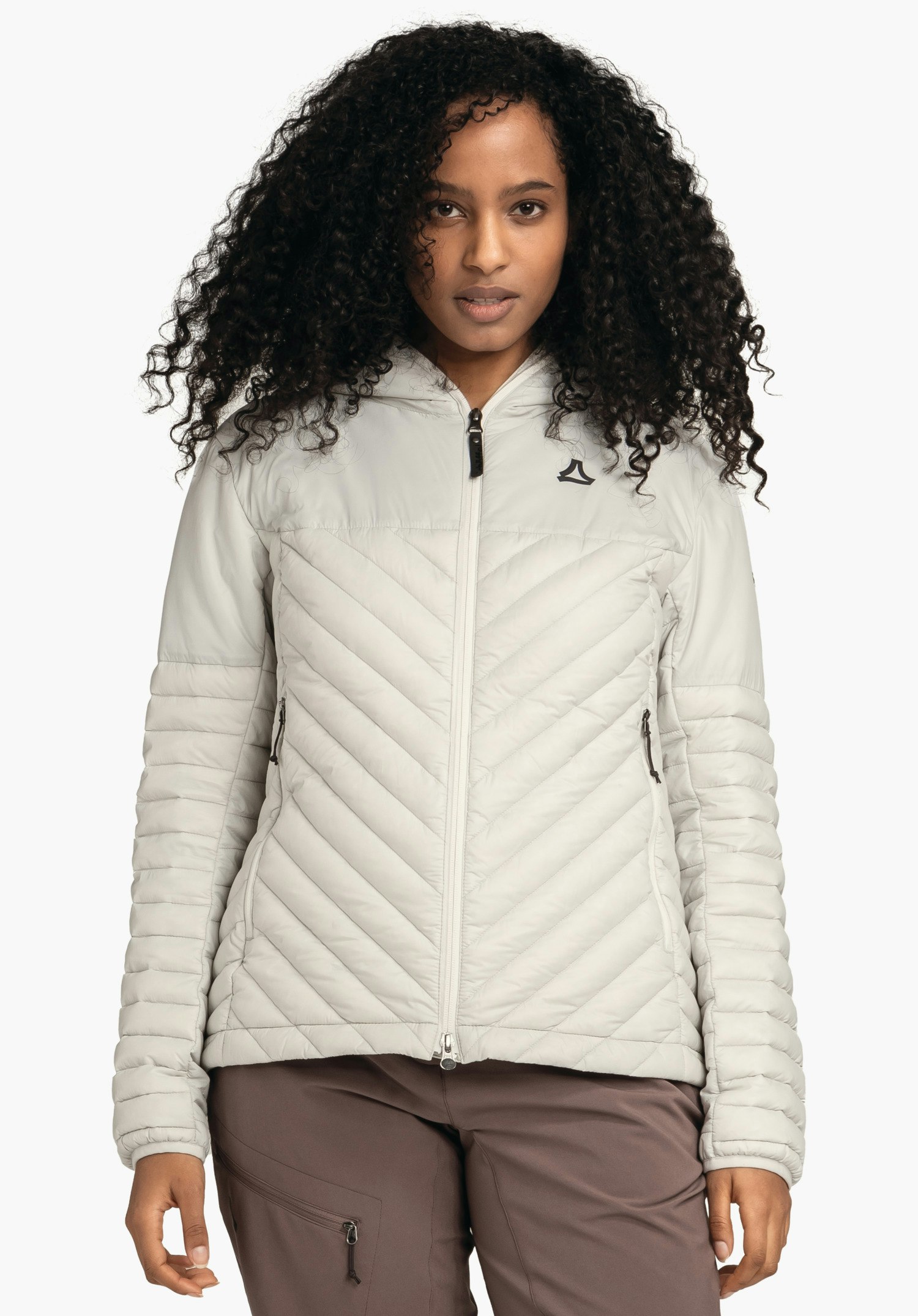 Down jacket for sporty hikes