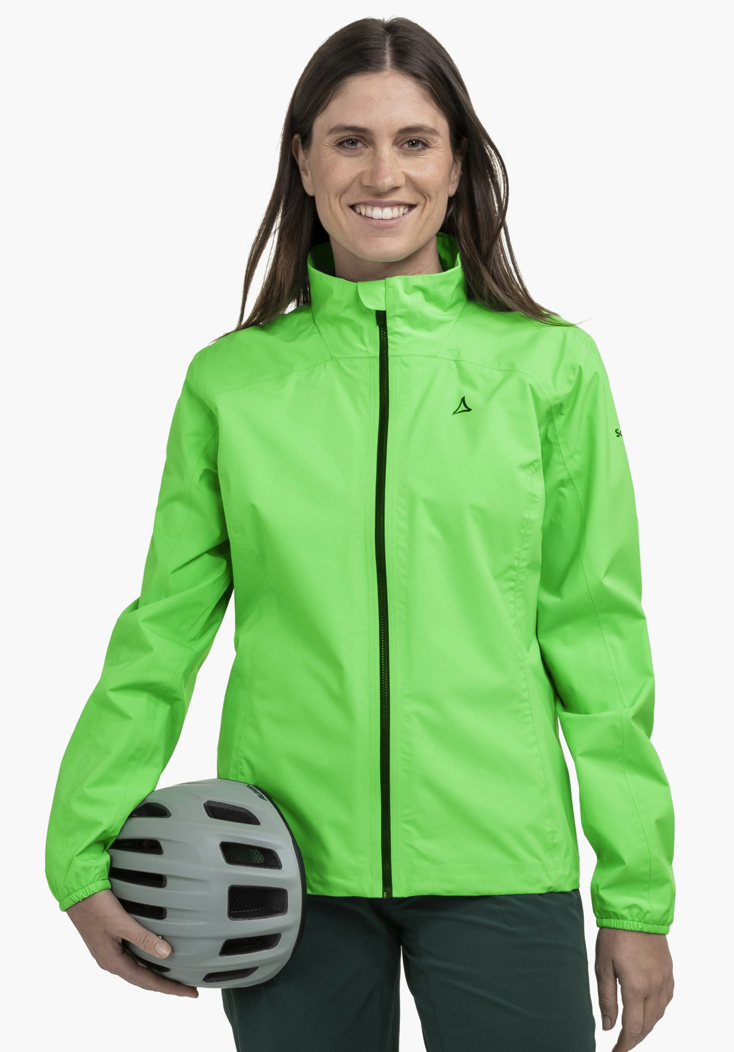 Compact bike rain jacket