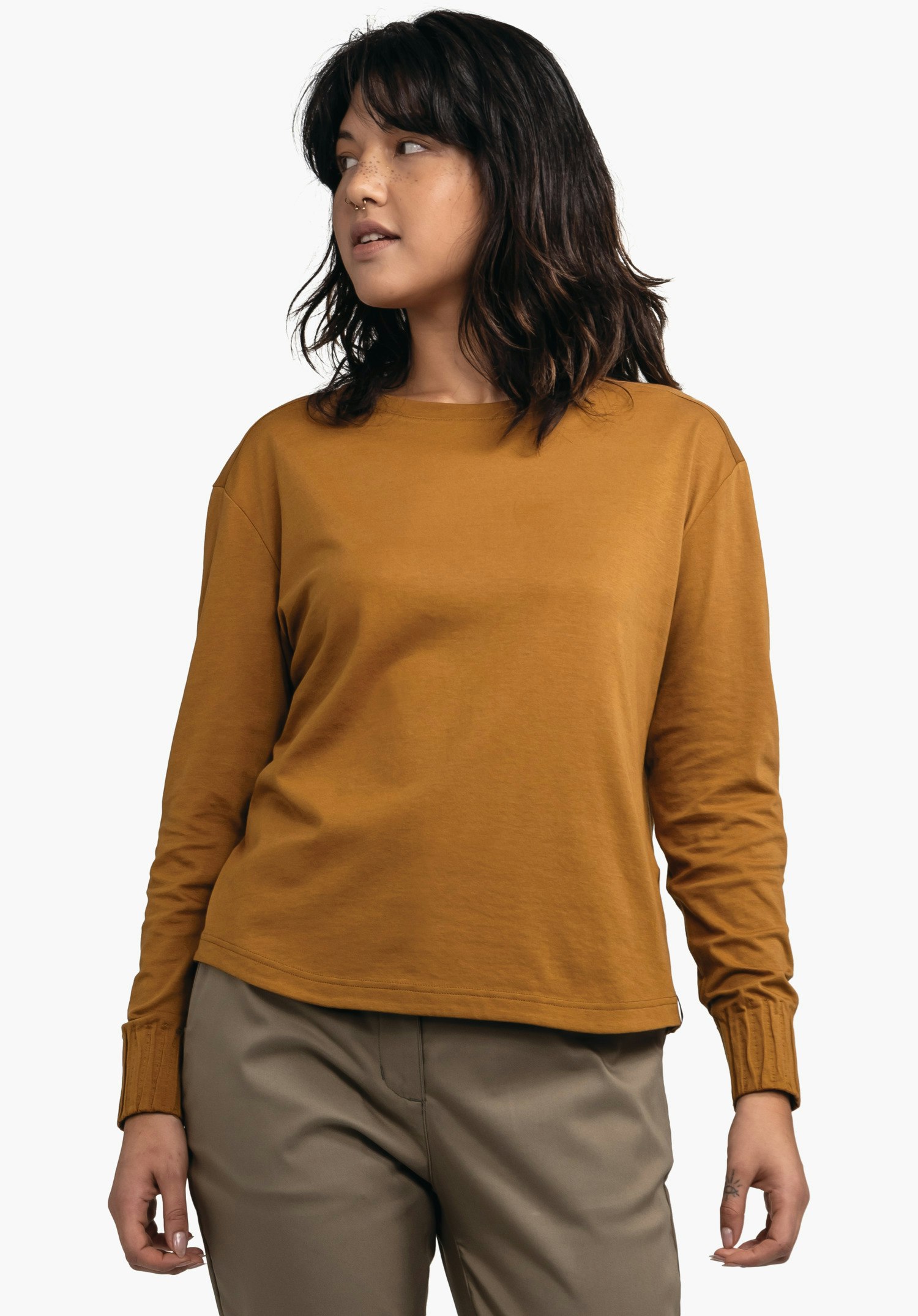 Feminine longsleeve with high wearing comfort