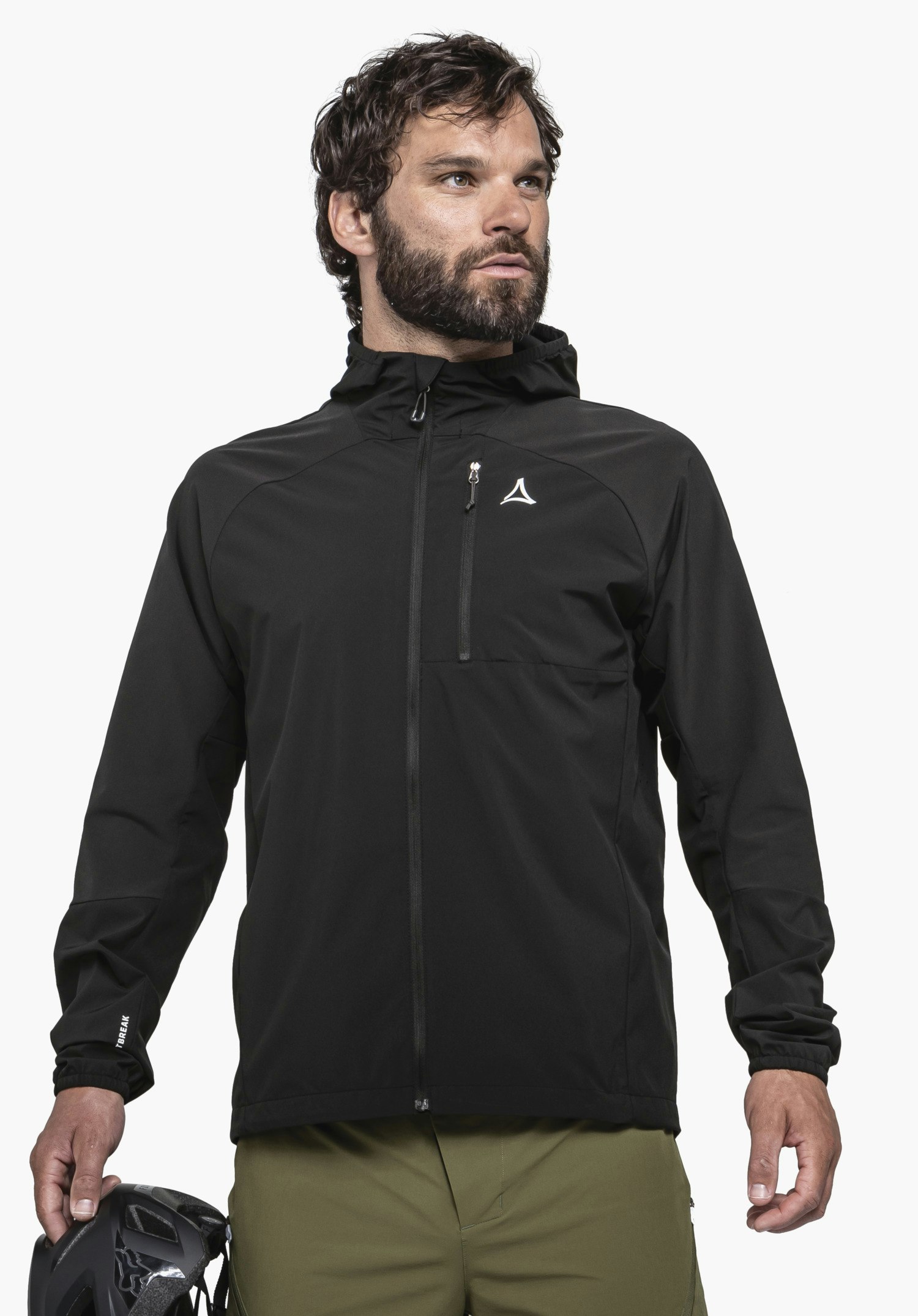 Robust wind jacket for trail riders