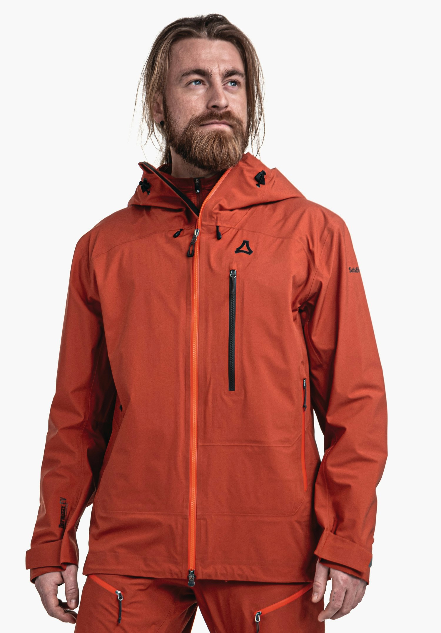 Highly breathable ski touring jacket