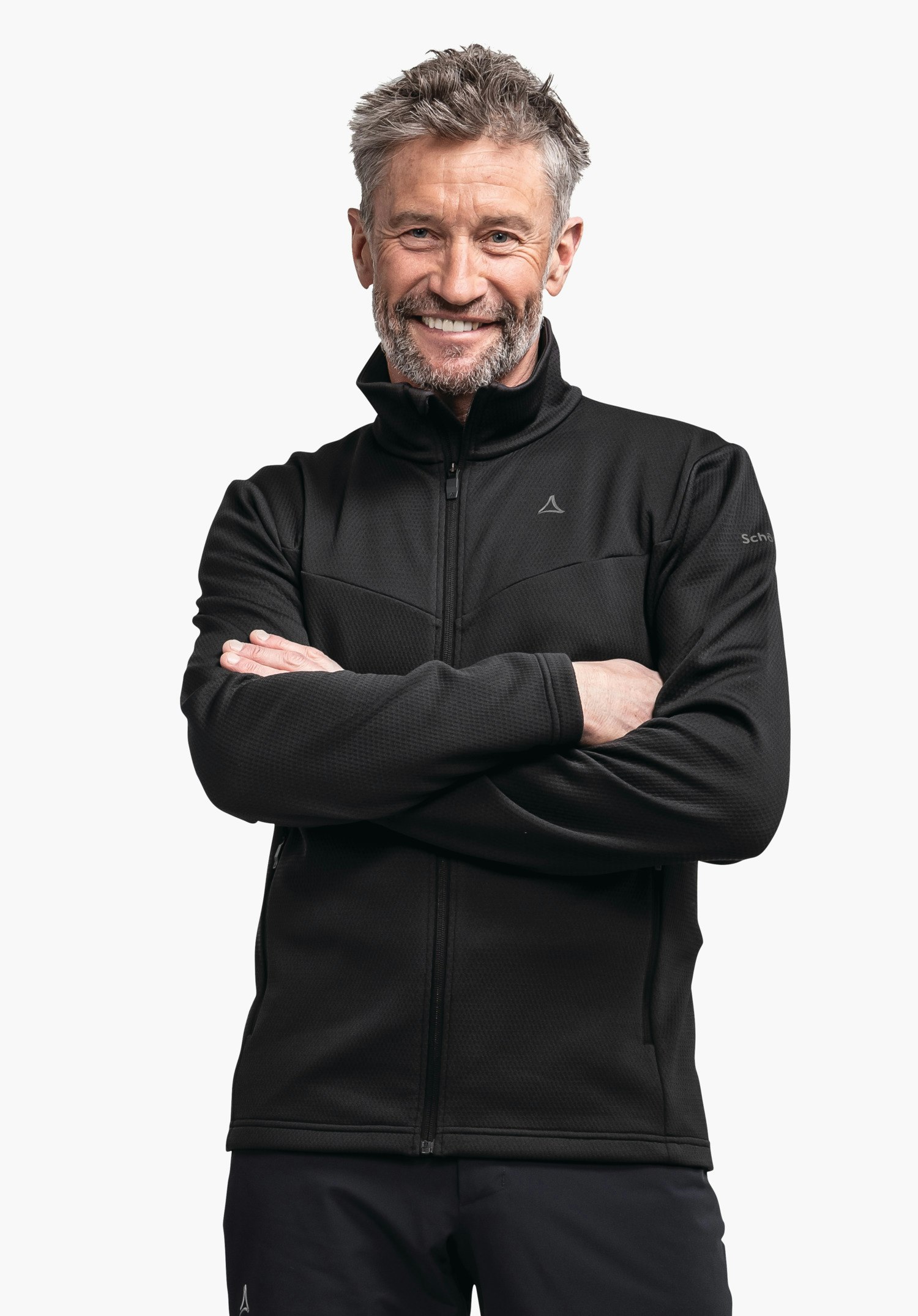 Fleece jacket suitable for everyday wear and skiing