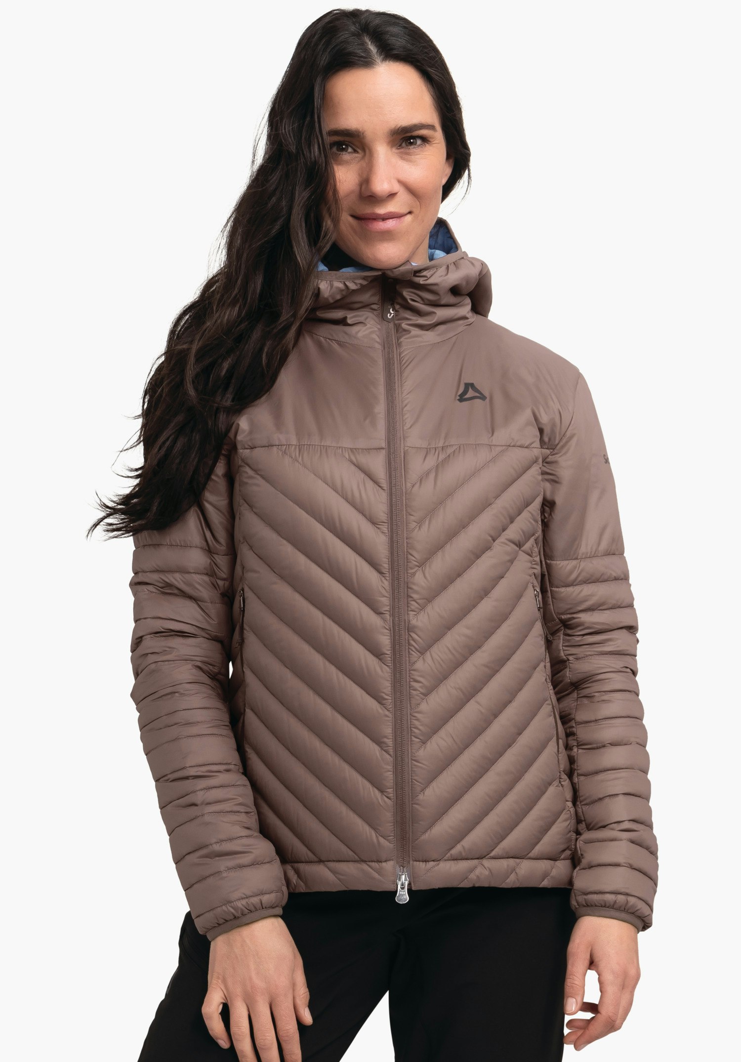 Down jacket for sporty hikes
