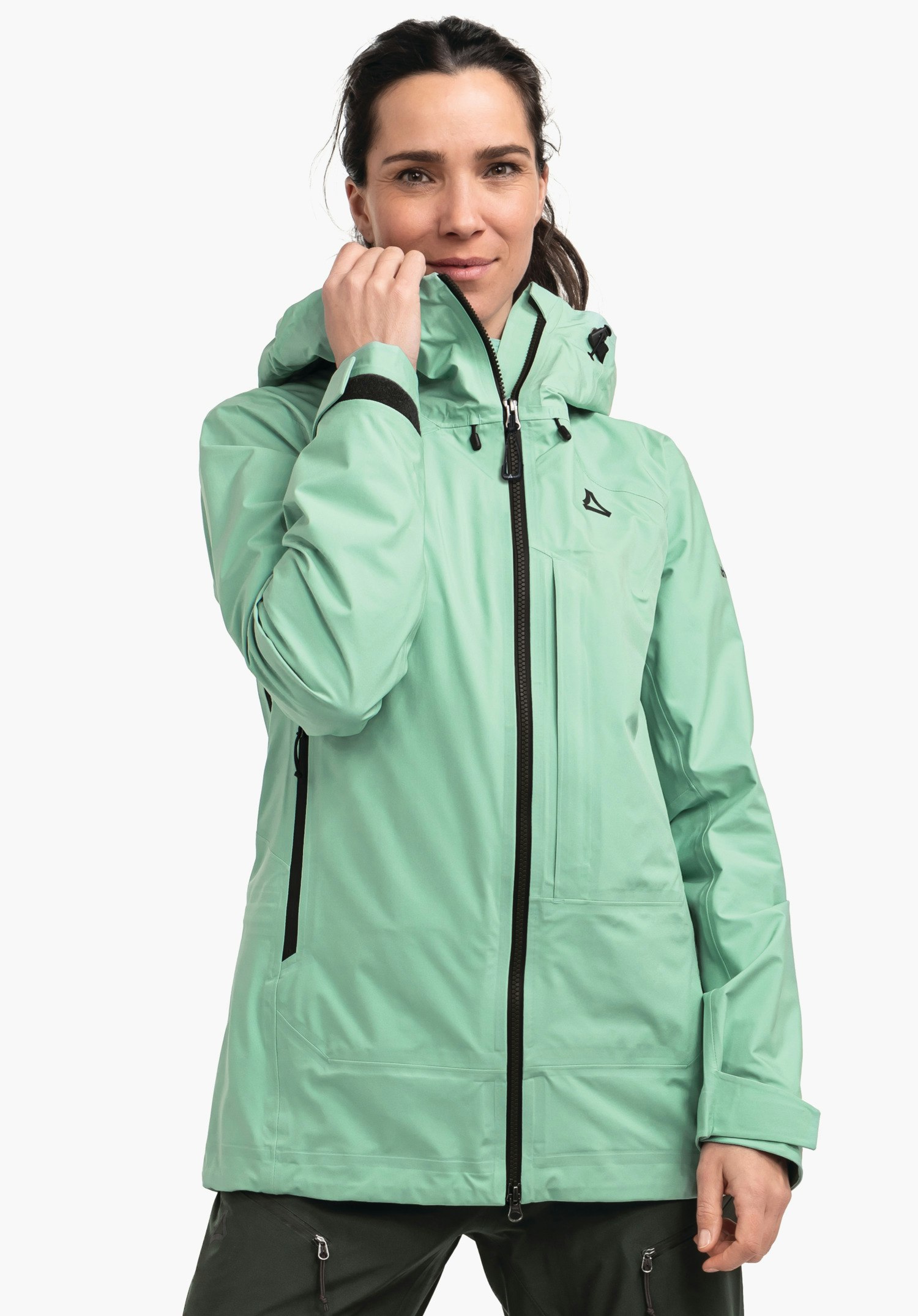 Highly breathable ski touring jacket
