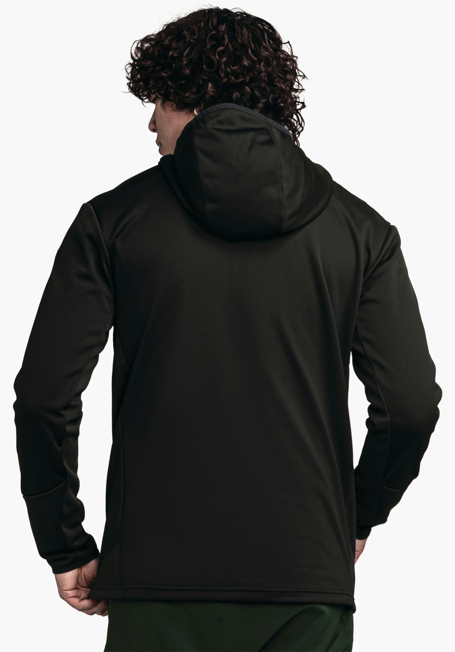 Fleece hoody with maximum freedom of movement