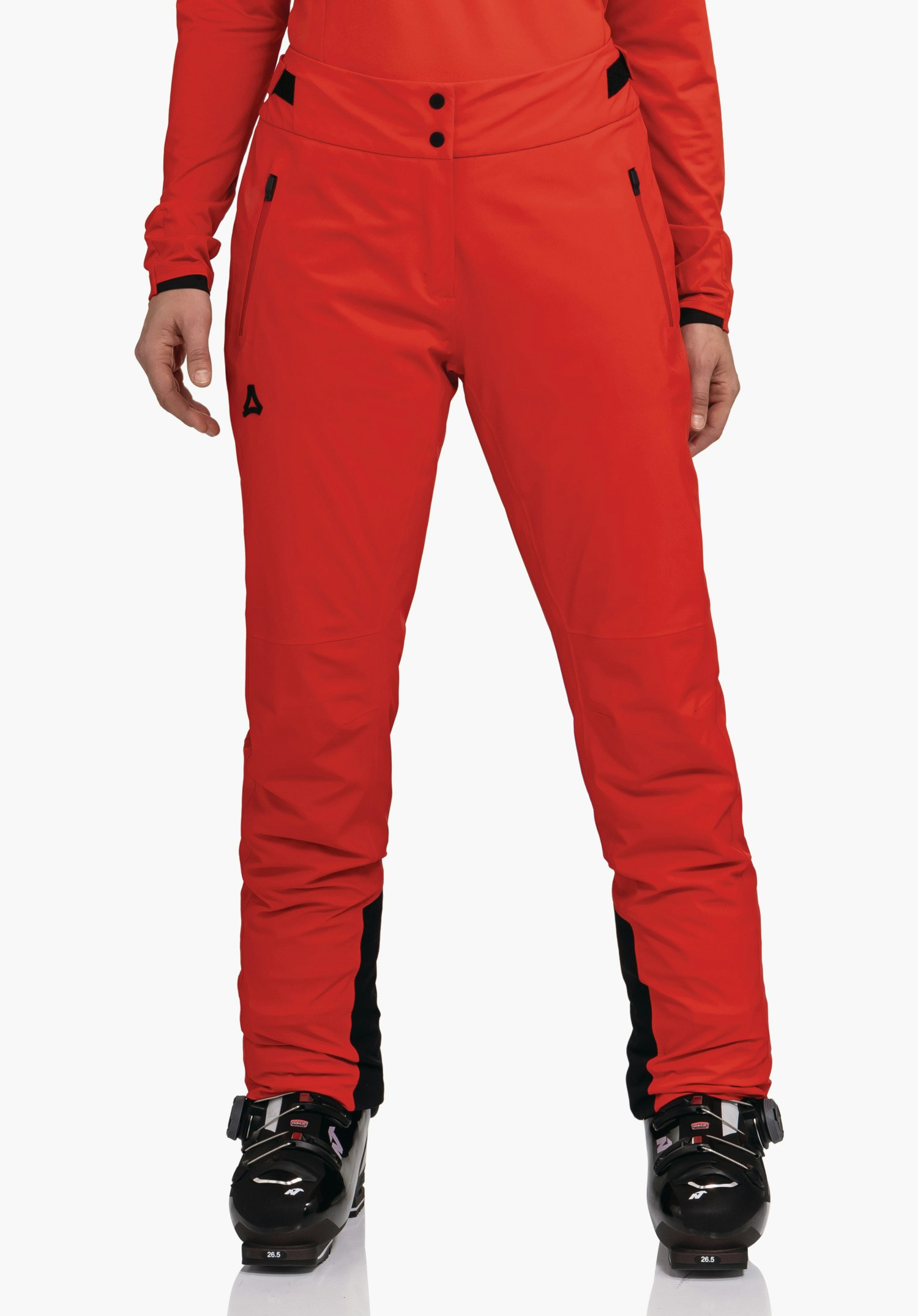 Waterproof, sporty performance ski pants