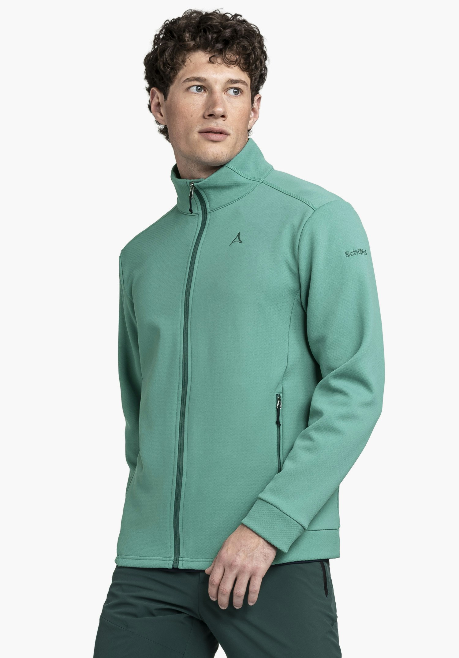 Warming knitted fleece jacket