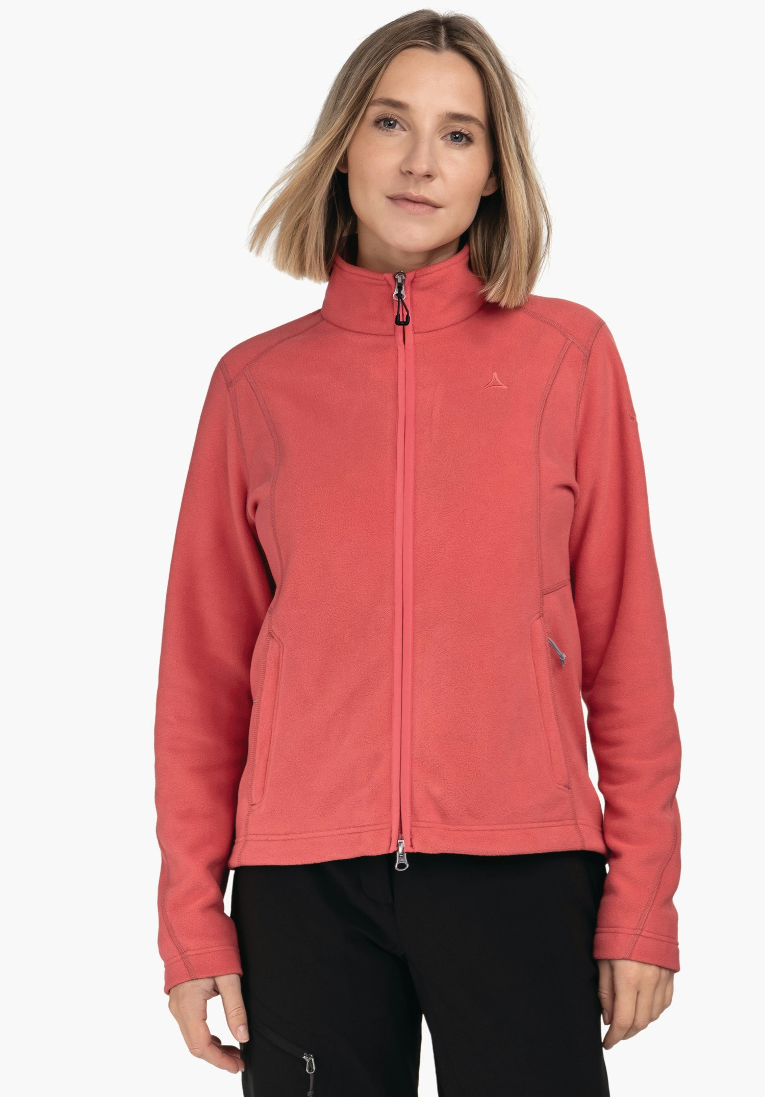 Fleece jacket with high wearing comfort