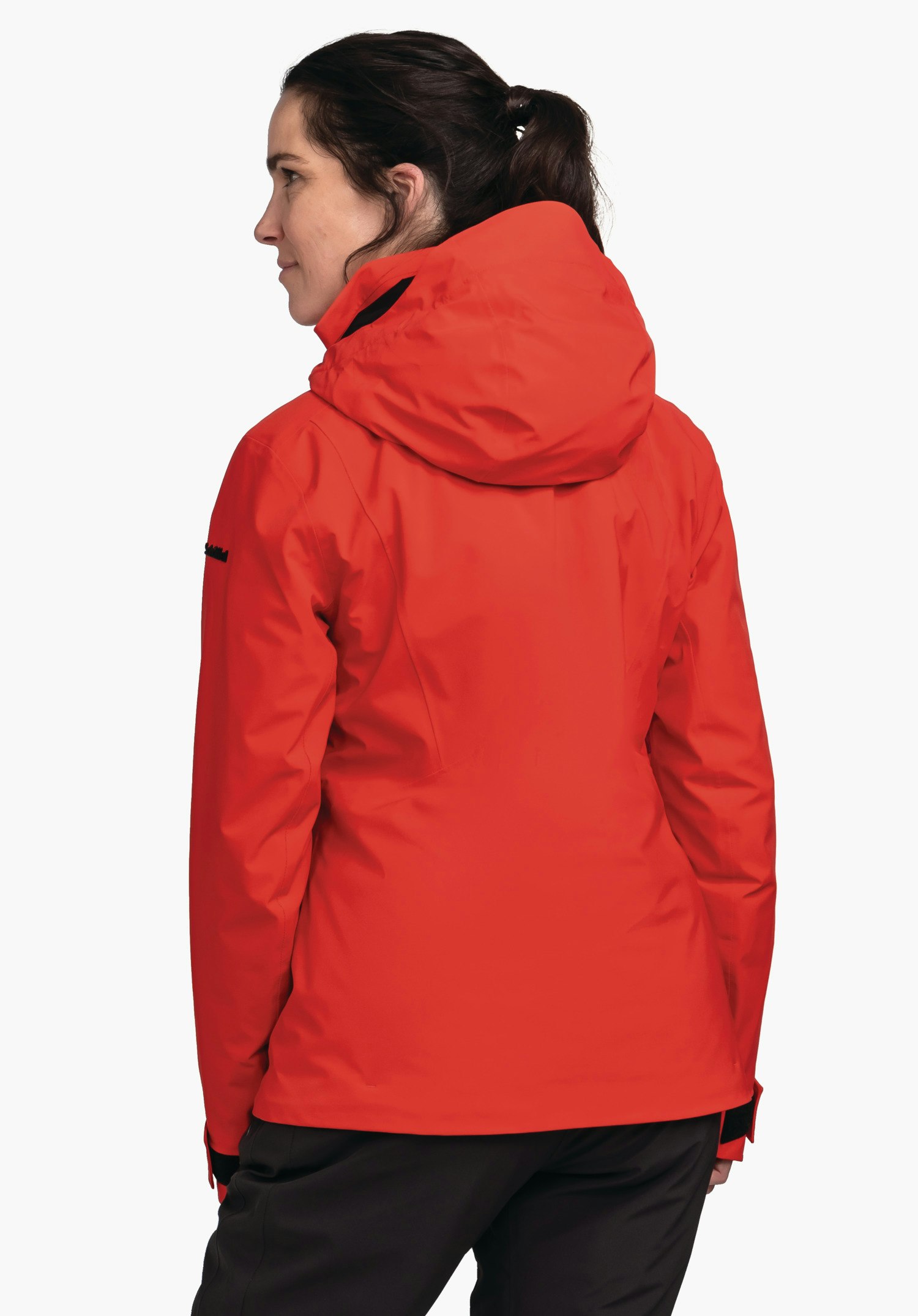 Lightly padded layering ski jacket