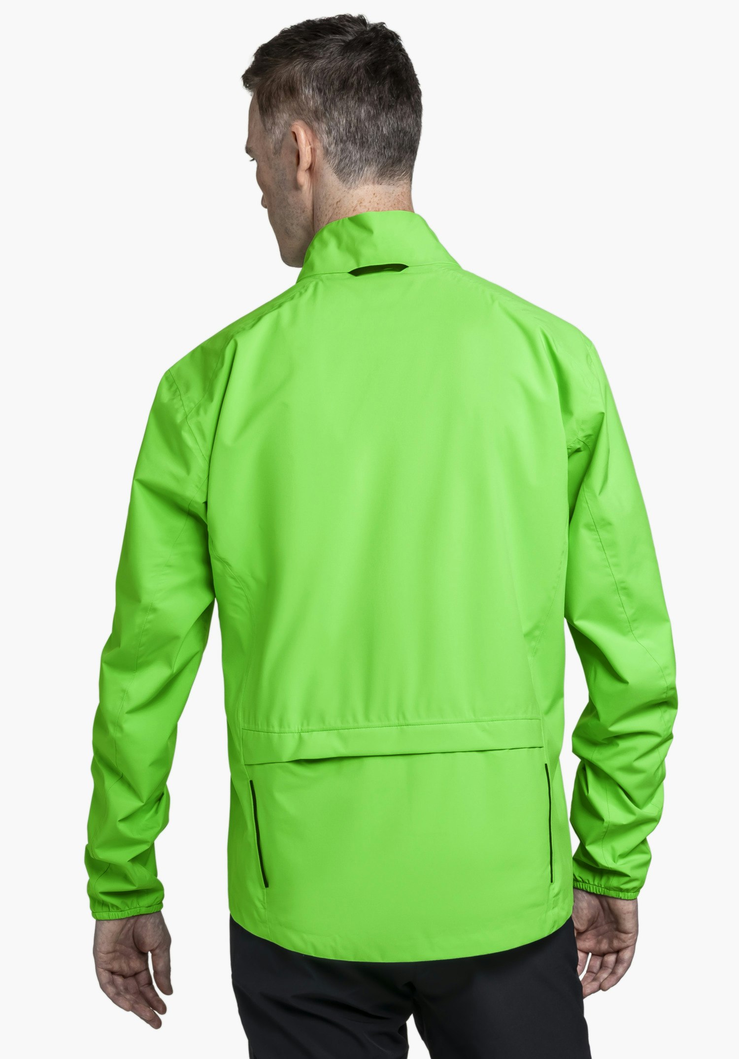 Compact bike rain jacket
