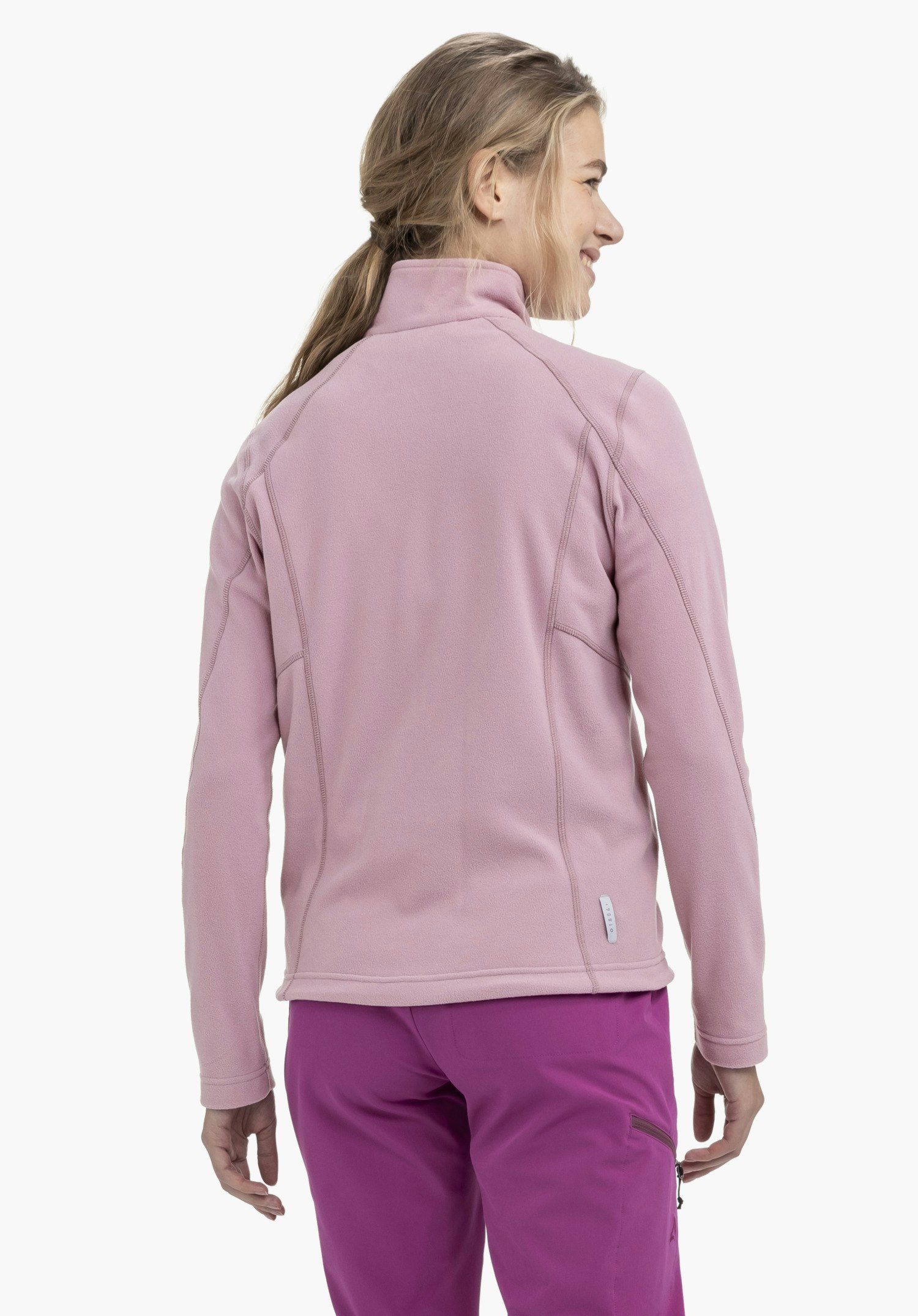 Fleece jacket with high wearing comfort
