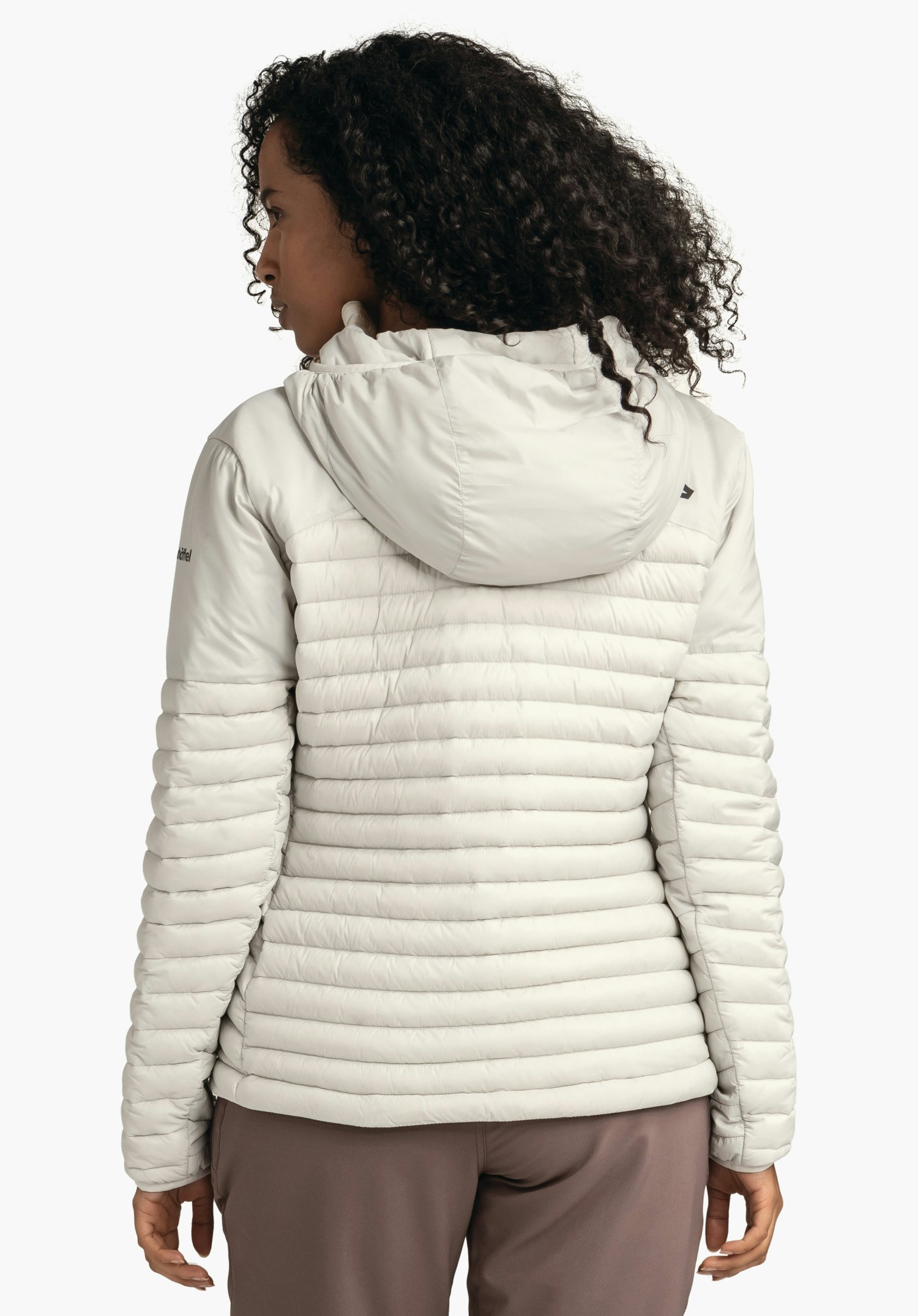 Down jacket for sporty hikes
