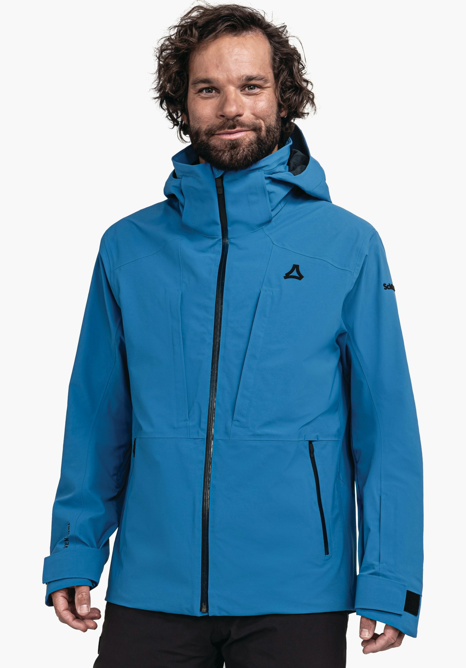 Unpadded layering ski jacket with lining