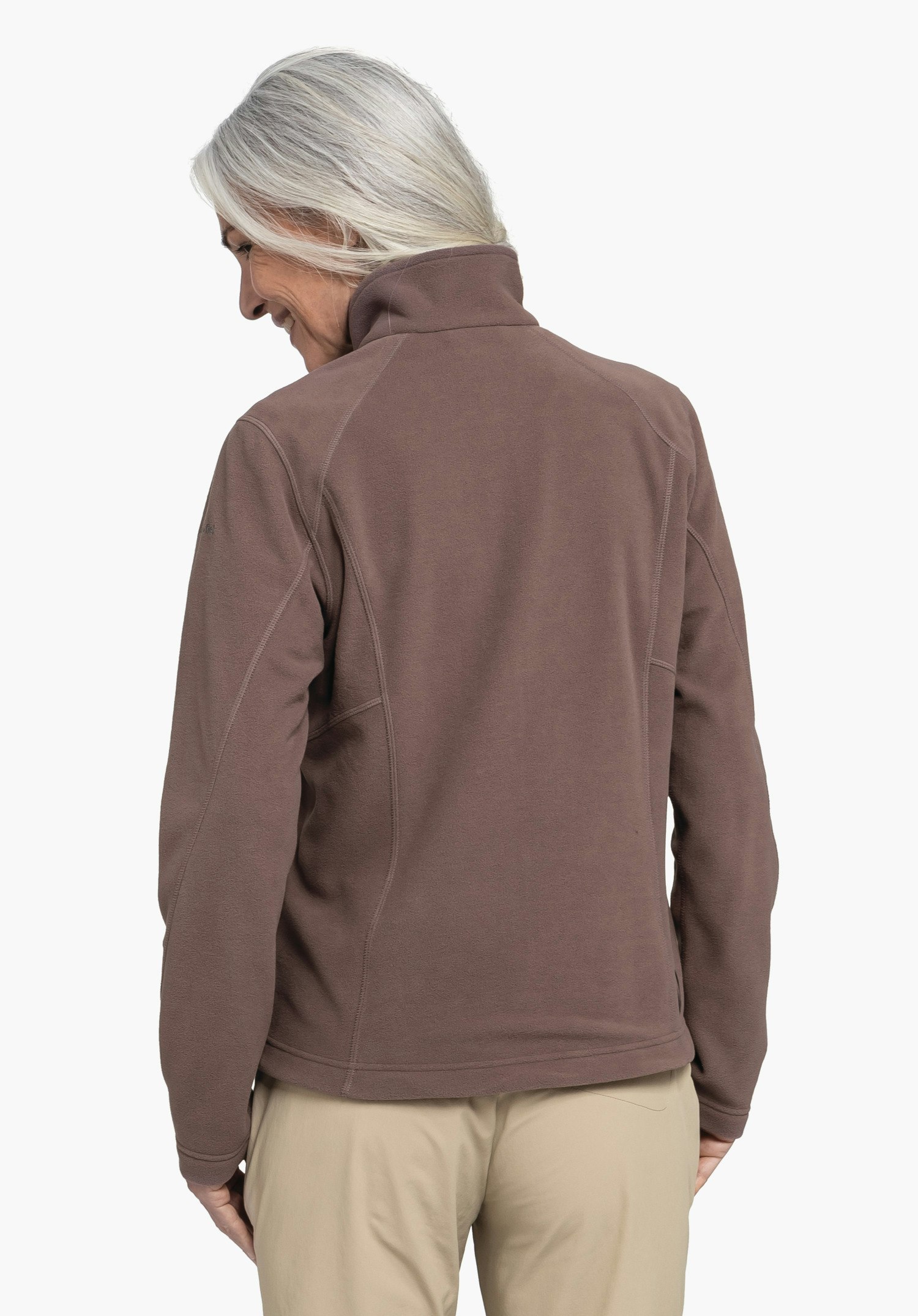 Fleece jacket with high wearing comfort