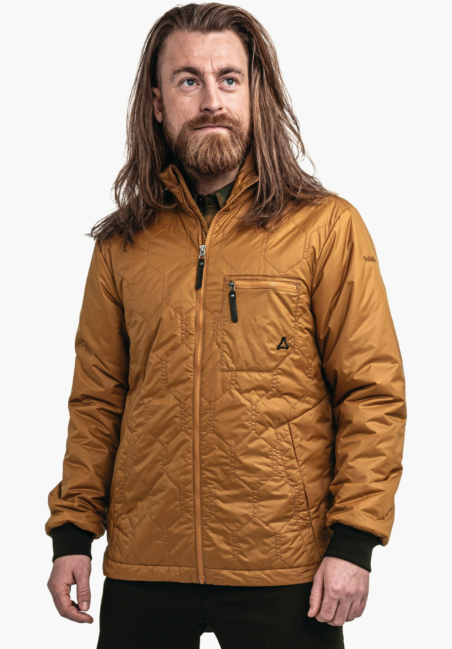 Lightweight insulated jacket with decorative quilting