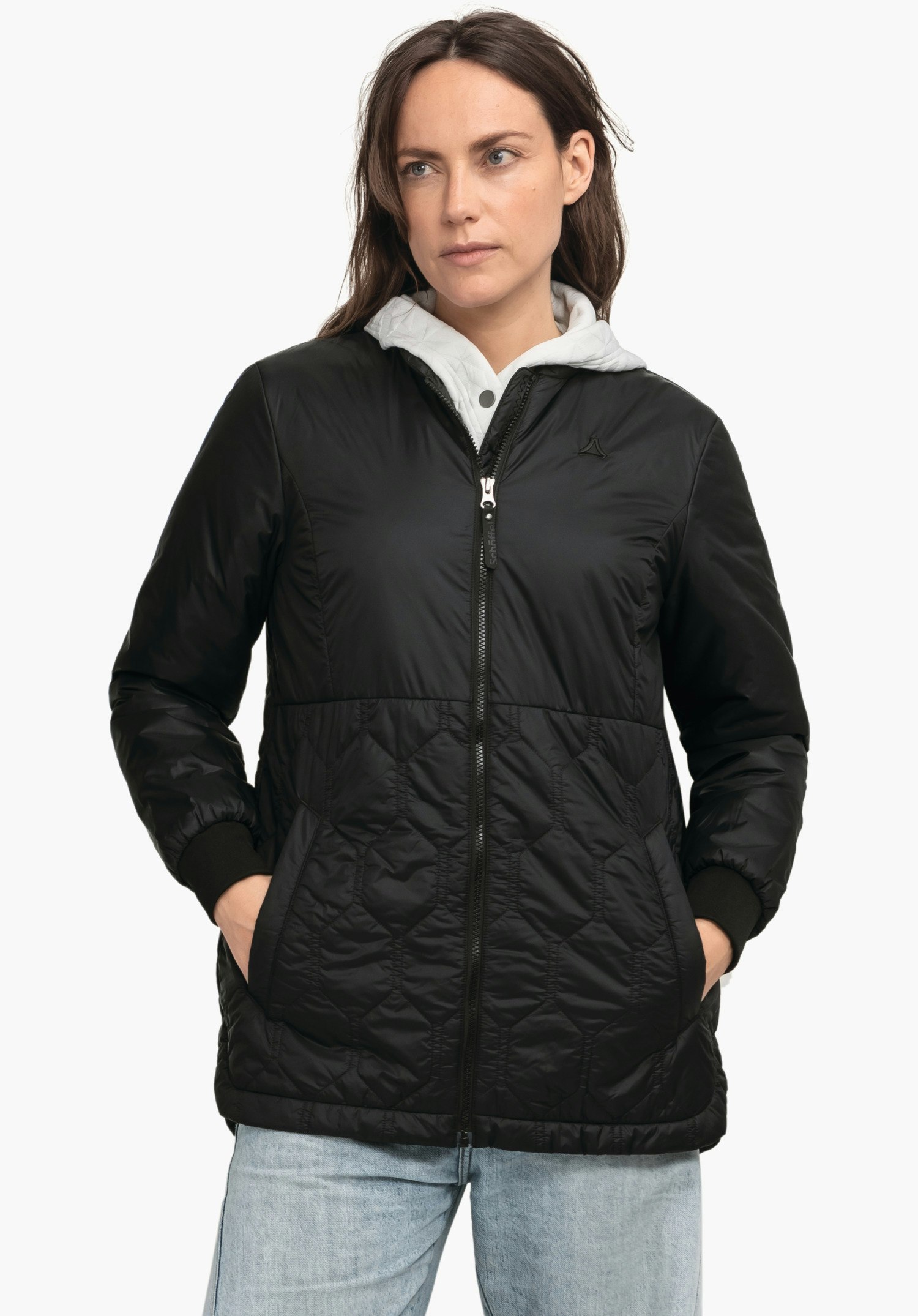 Lightweight insulated jacket with decorative quilting