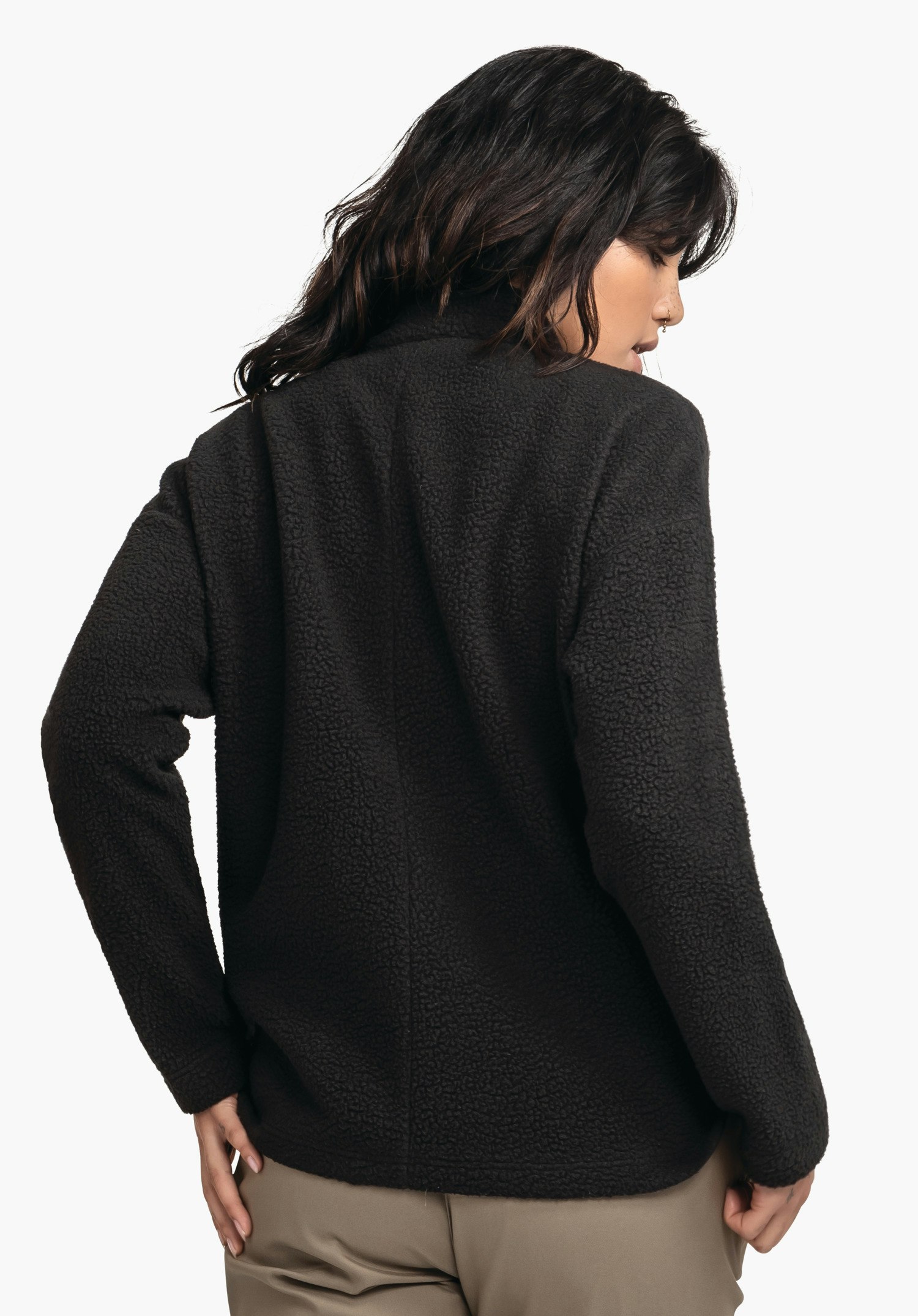 Cozy and warm Sherpa fleece jacket