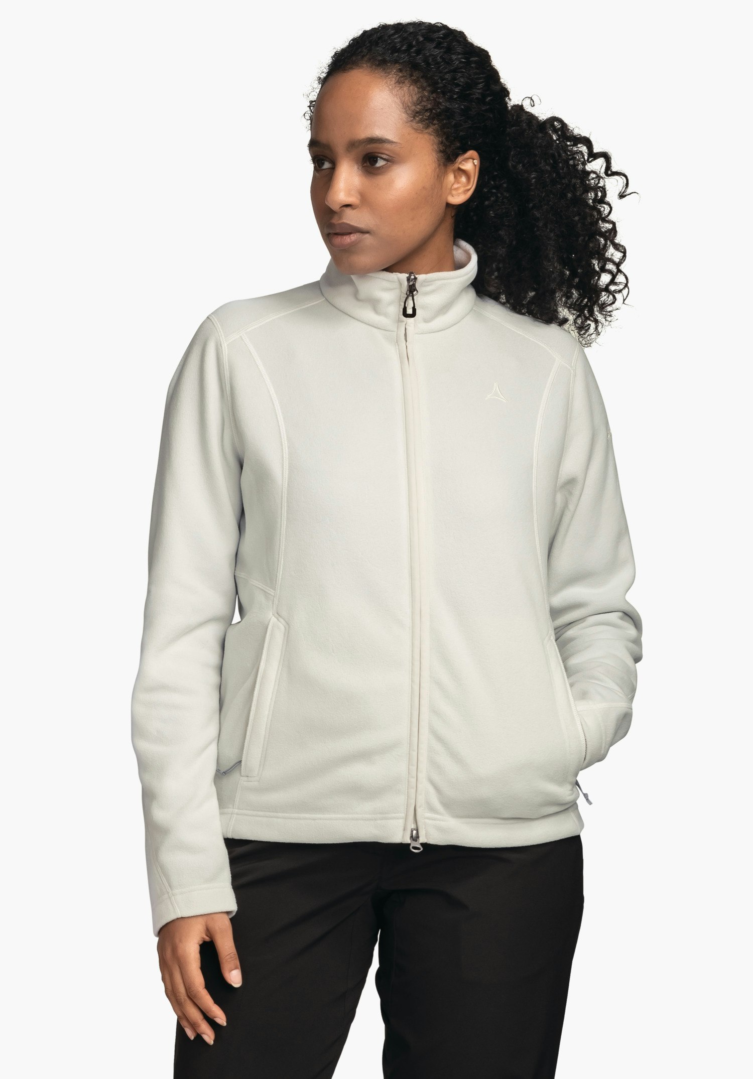 Fleece jacket with high wearing comfort