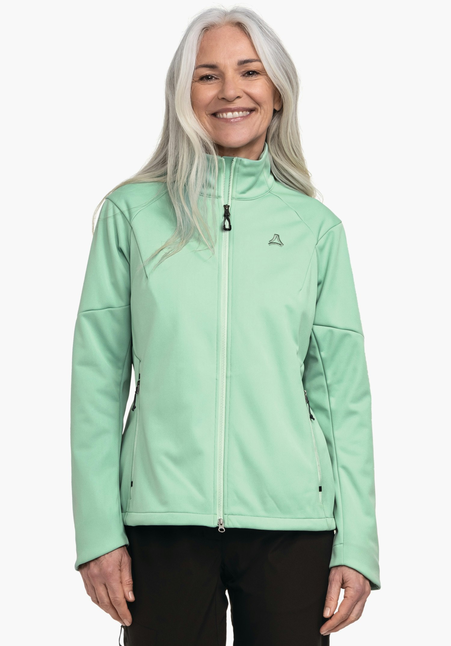 Warming softshell jacket for hiking