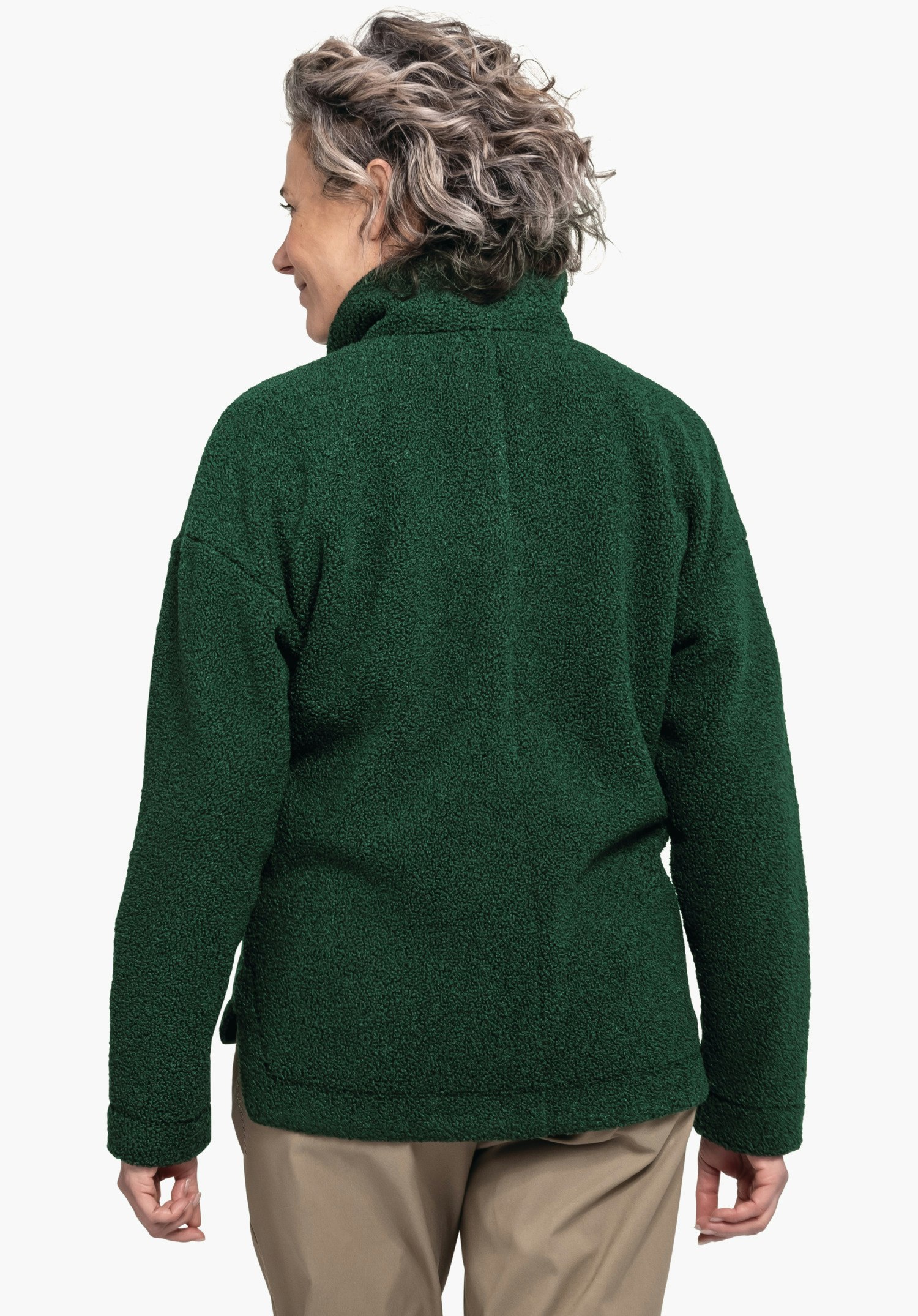 Casual sherpa fleece as a transition jacket