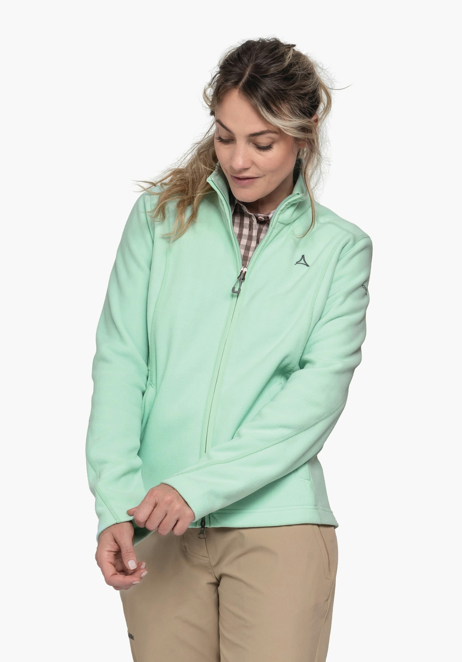 Fleece jacket with high wearing comfort