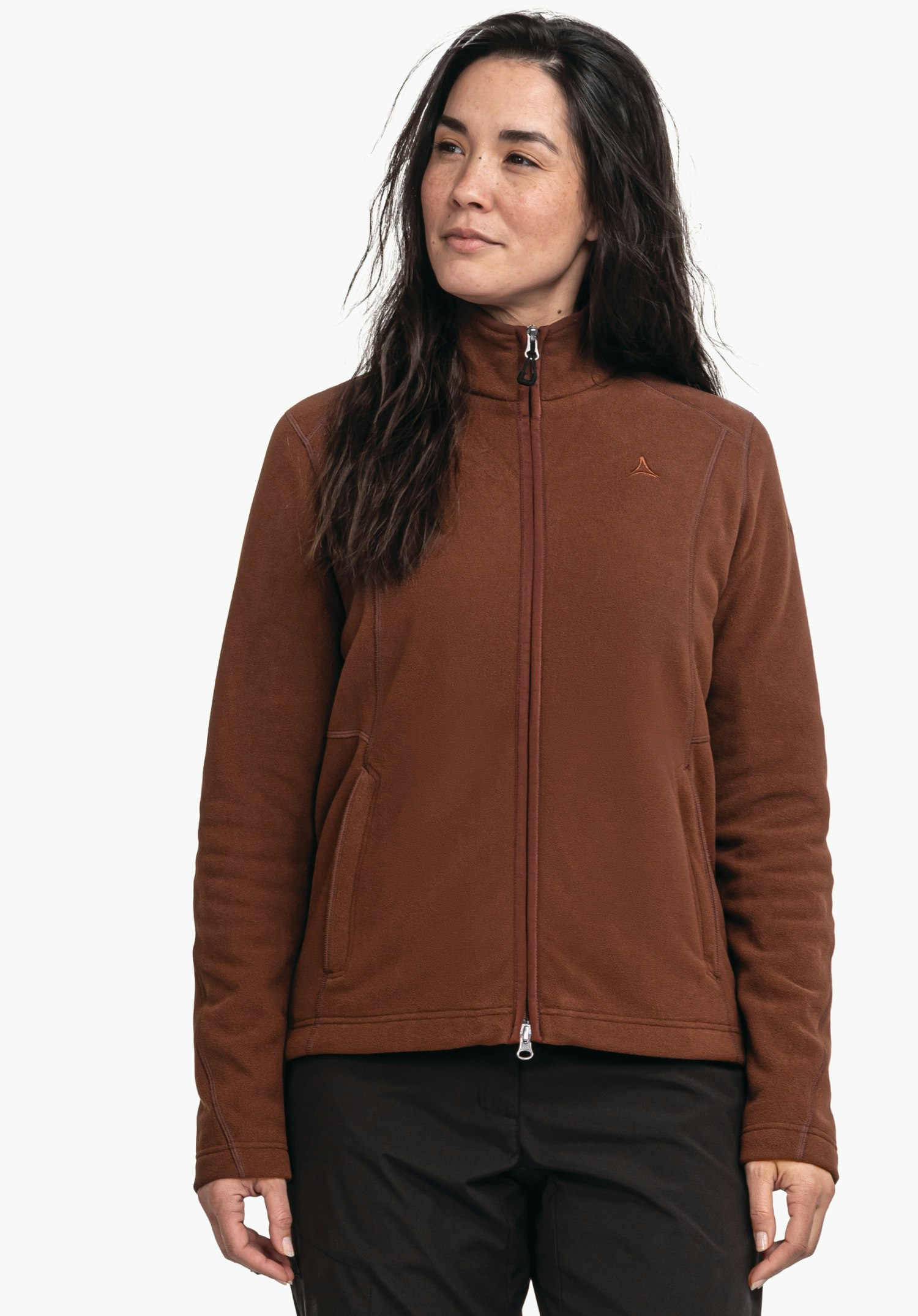 Fleece jacket with high wearing comfort