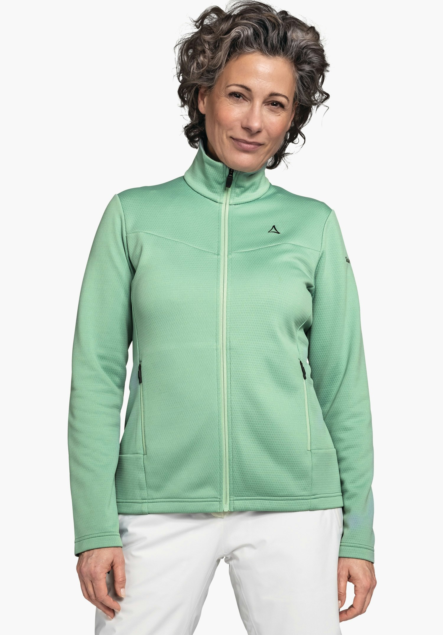 Fleece jacket suitable for everyday wear and skiing