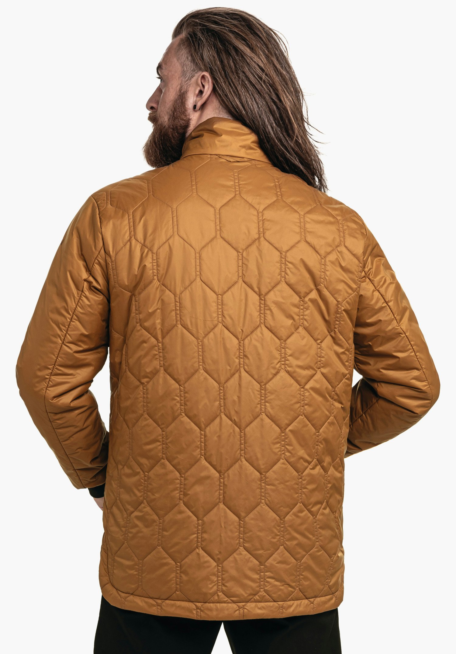 Lightweight insulated jacket with decorative quilting