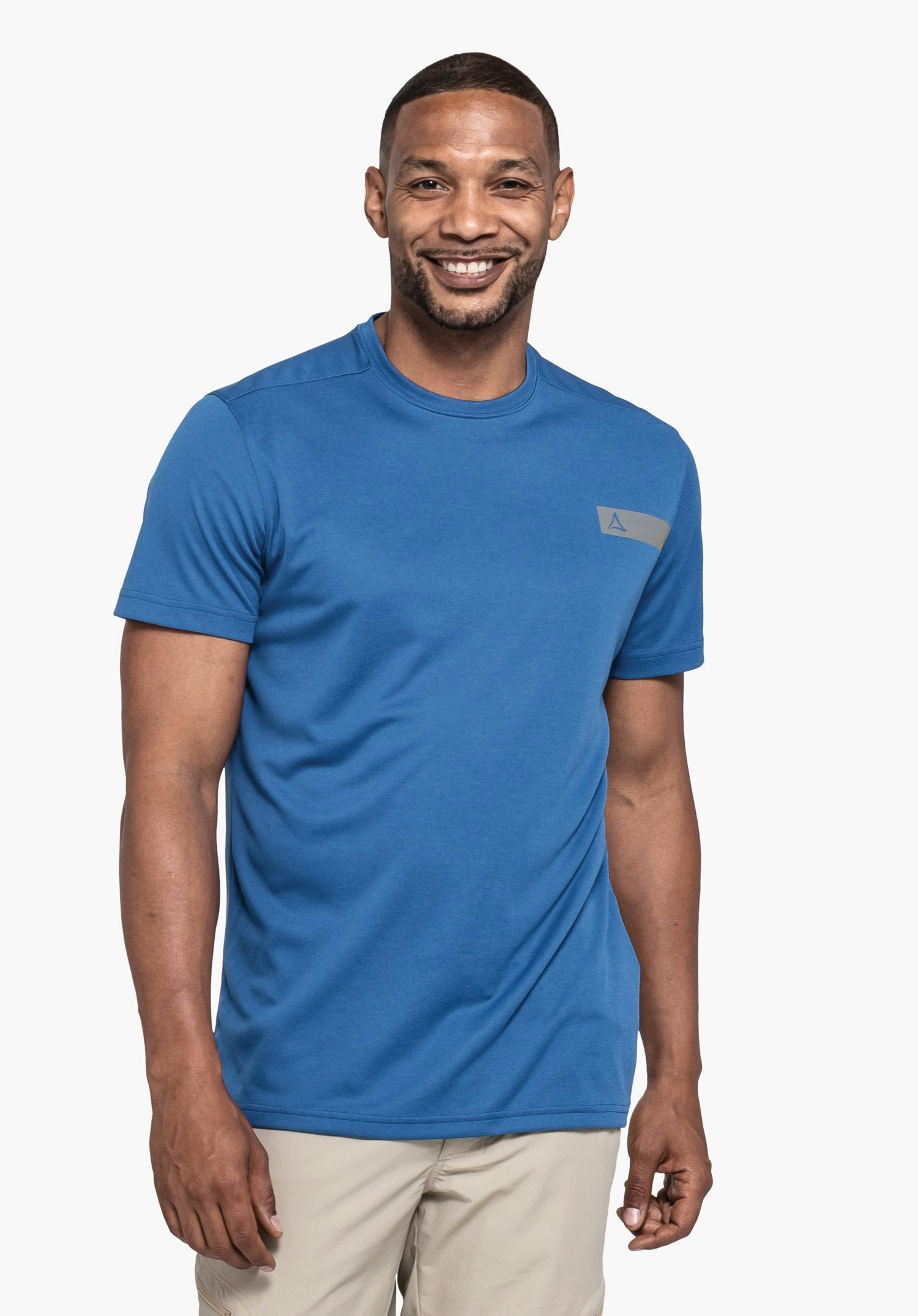 Recyclable T-shirt in a melange look