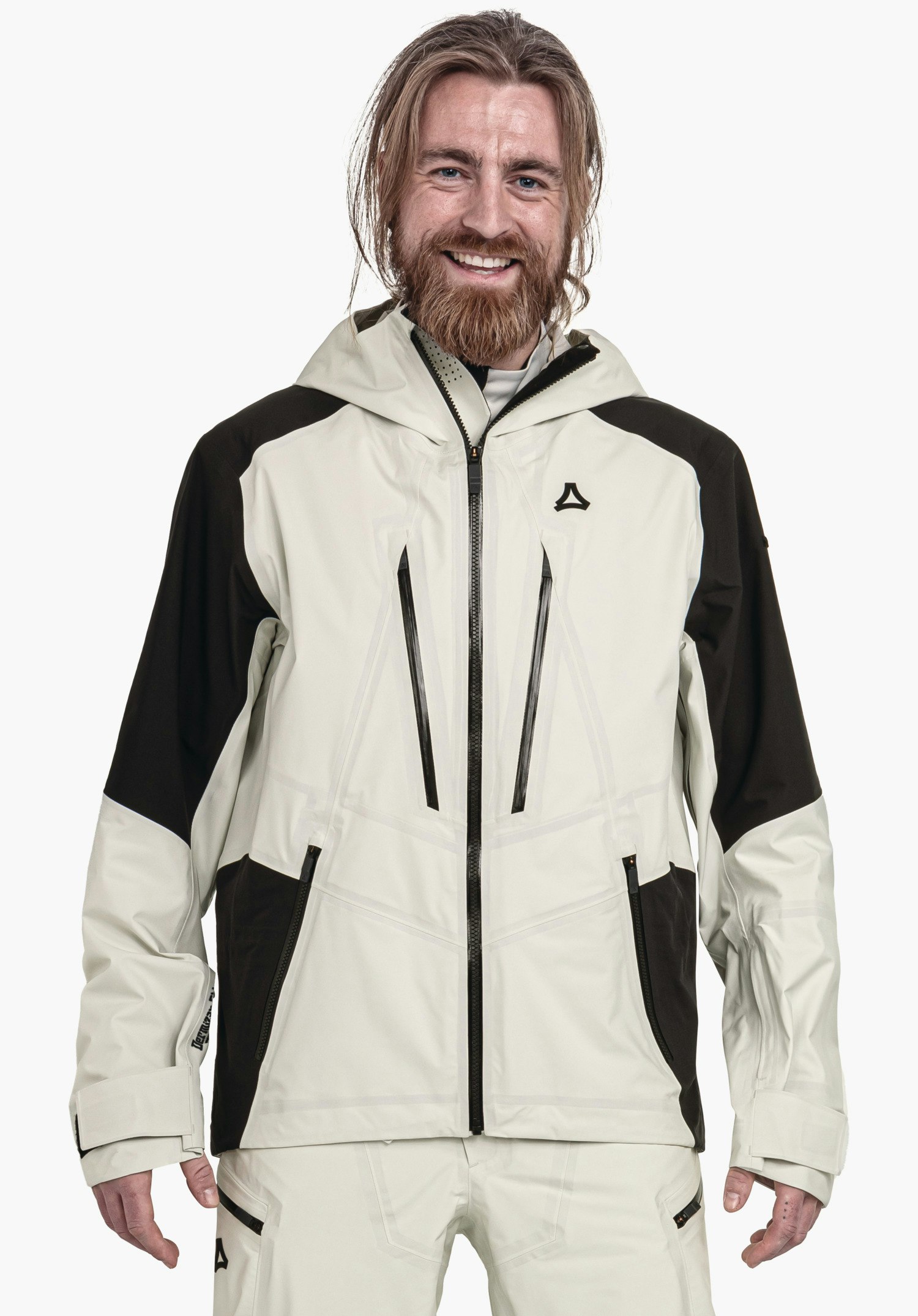 High-tech hardshell jacket with thermal zones